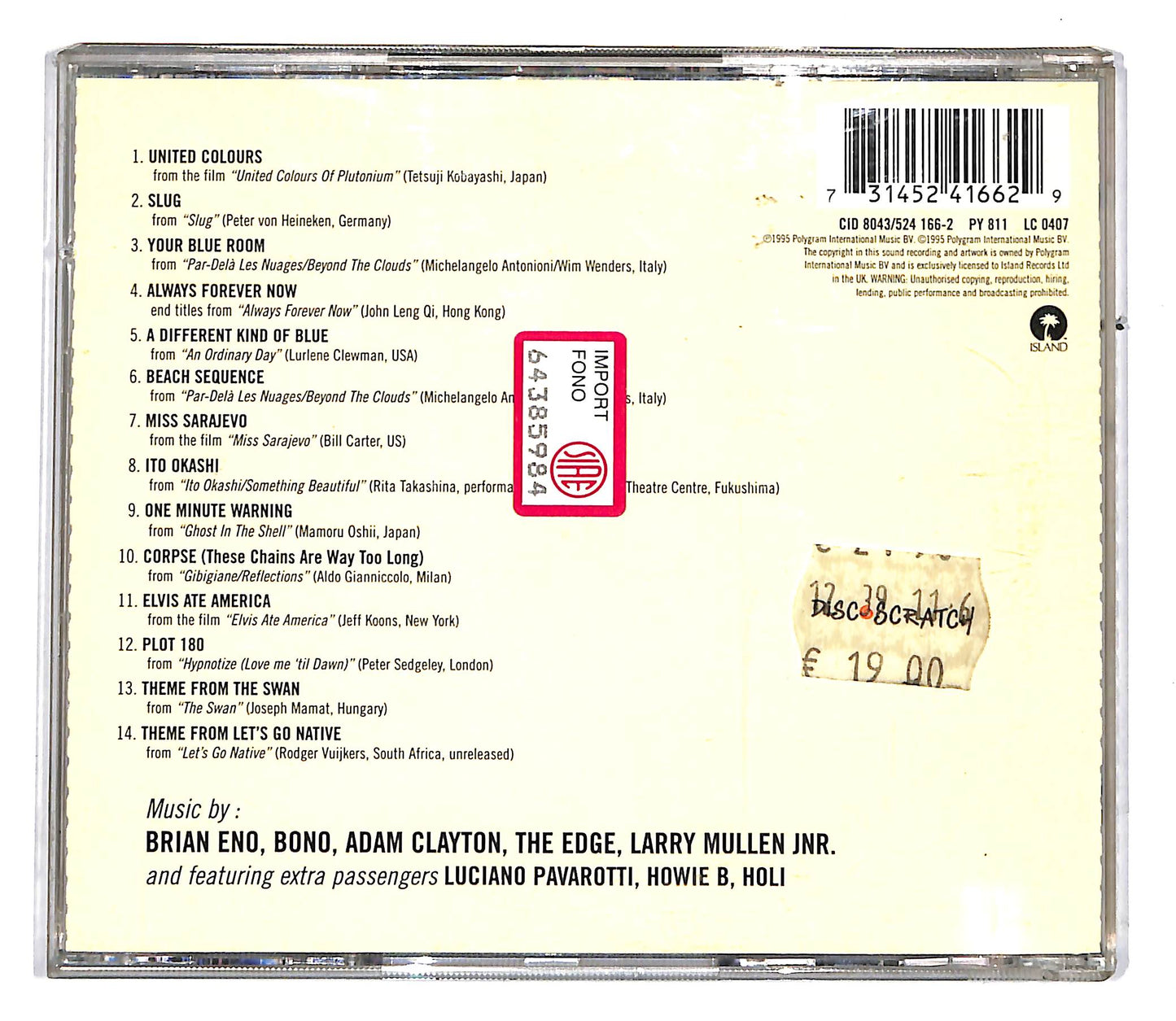 EBOND Passengers - Original Soundtracks 1 CD CD104044