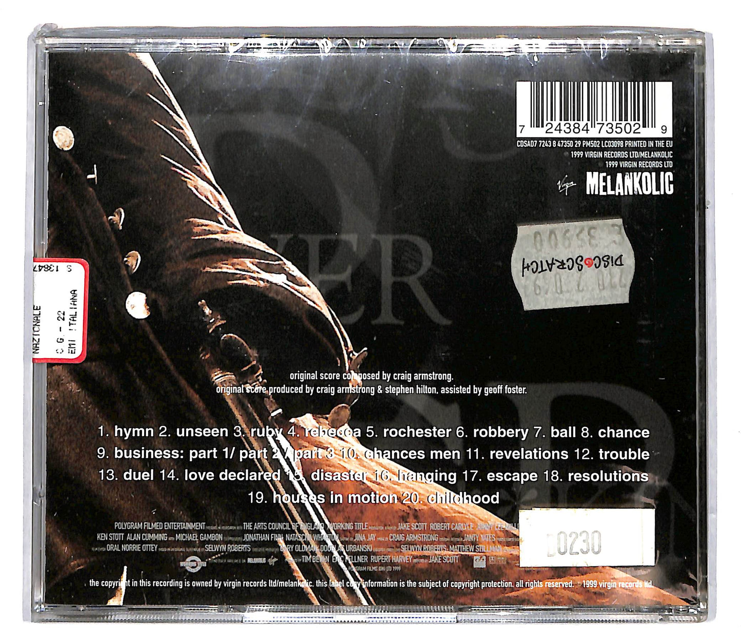 EBOND Plunkett & Macleane - Original Motion Picture Score CD CD104046