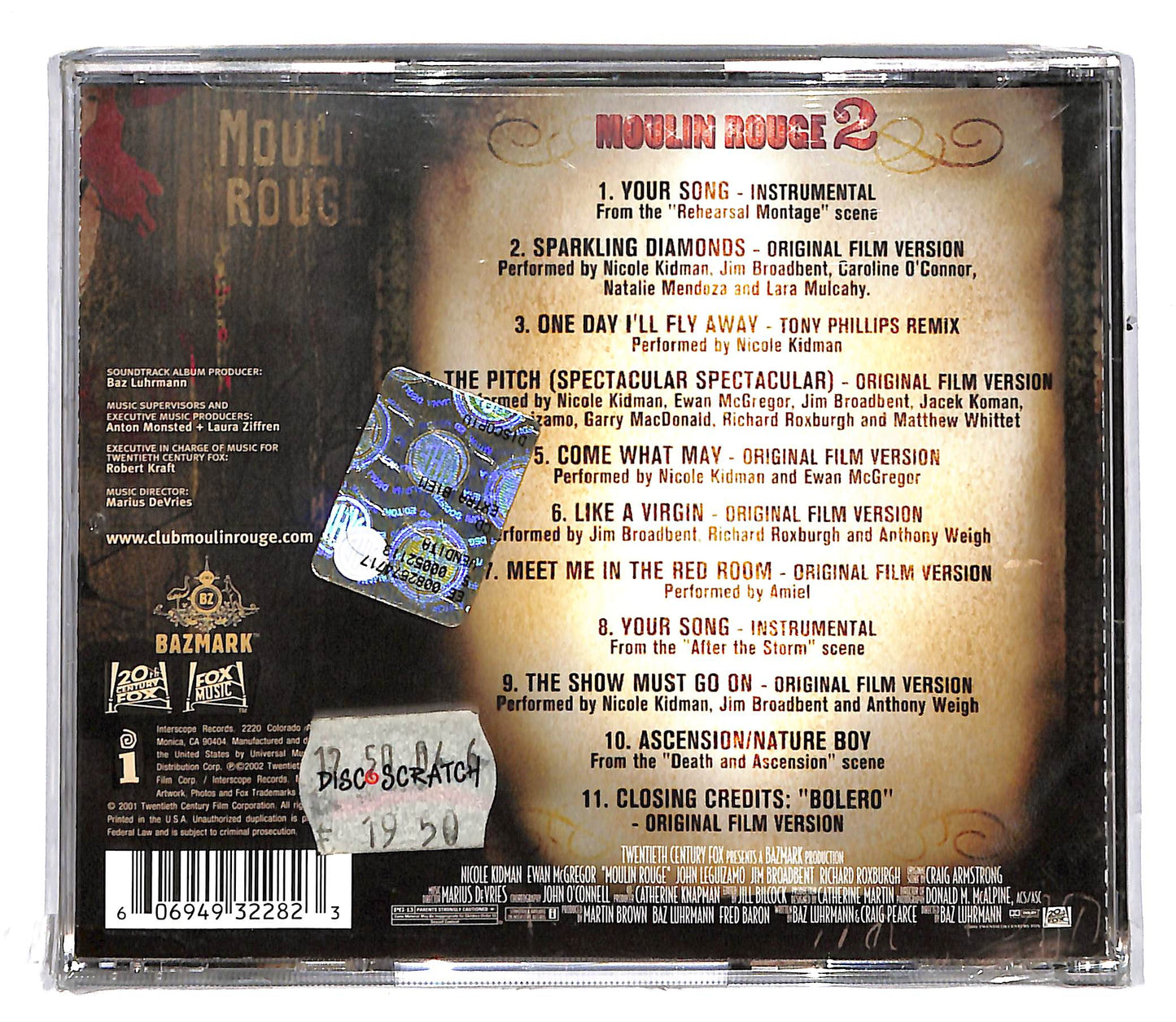 EBOND Various - Moulin Rouge 2 (Music From Baz Luhrmann's Film) CD CD104048