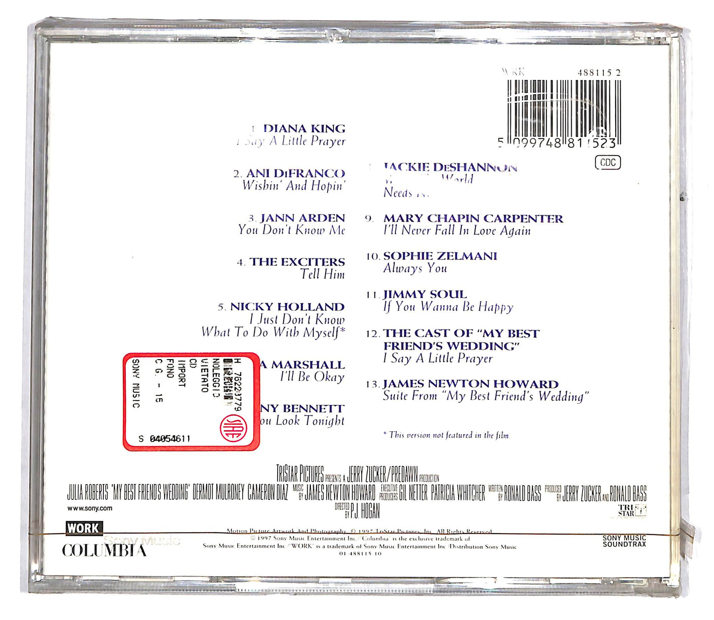 EBOND Various - My Best Friend's Wedding CD CD104058