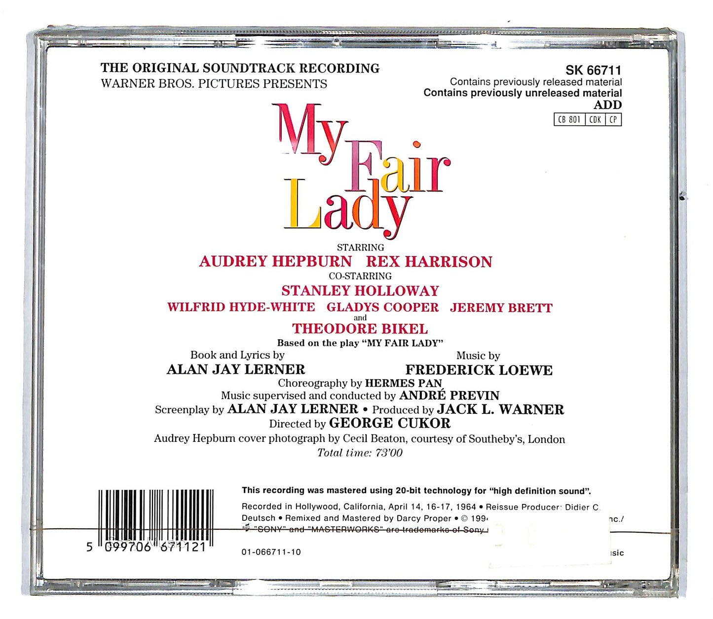 EBOND Audrey Hepburn & Rex Harrison - My Fair Lady CD CD104113