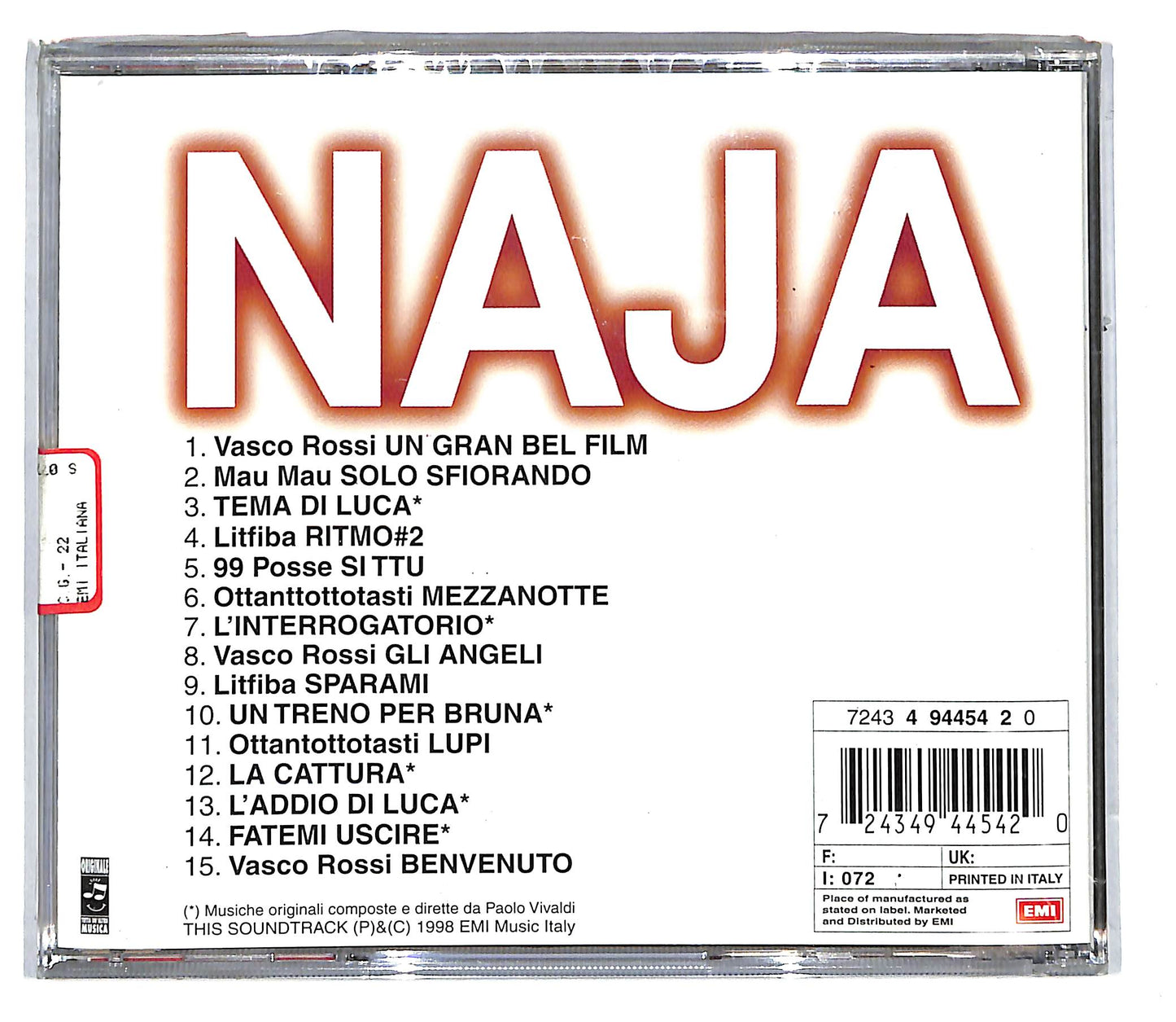 EBOND Various - Naja (Colonna Sonora Originale) CD CD104122