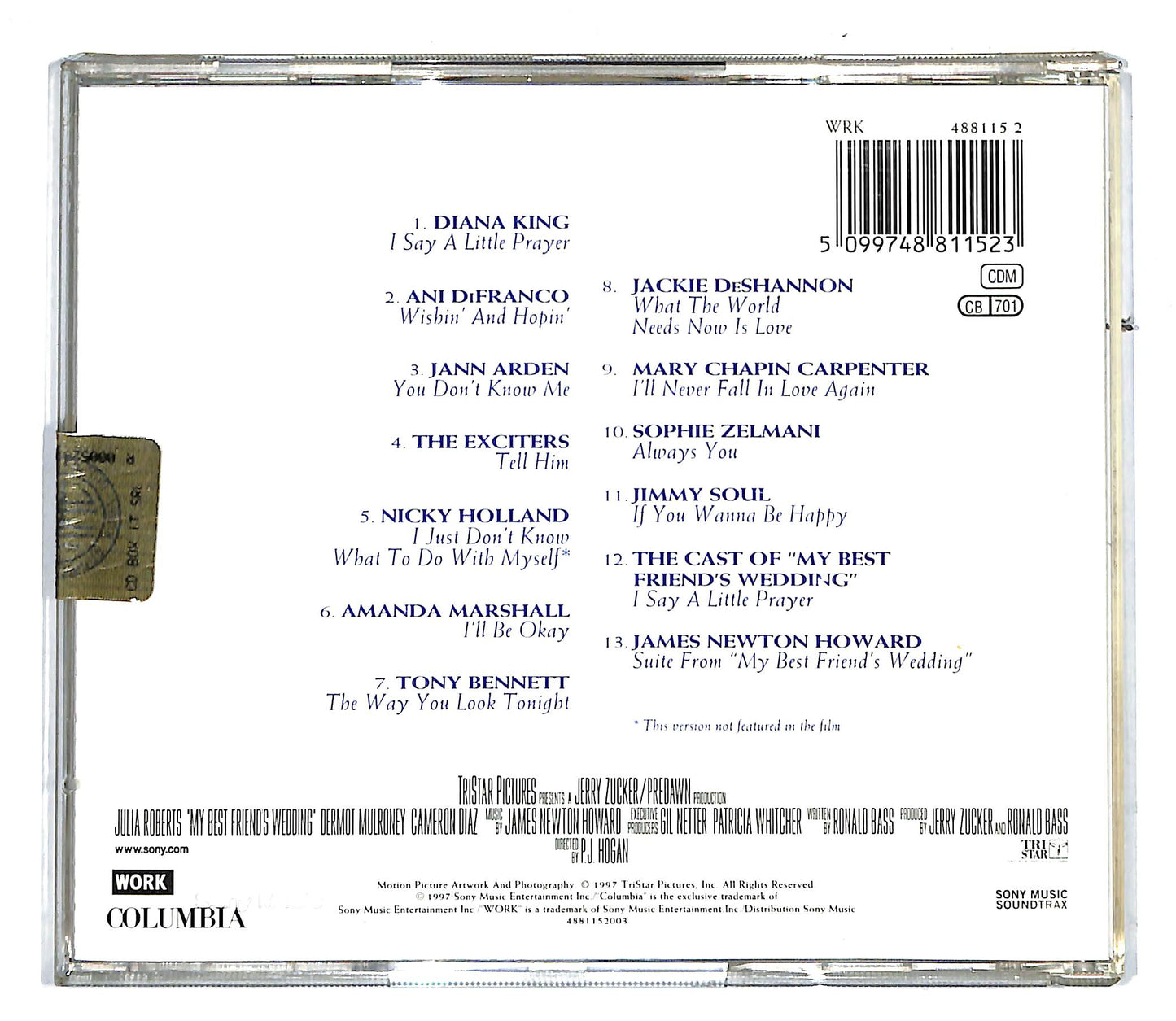 EBOND Various - My Best Friend's Wedding CD CD104129