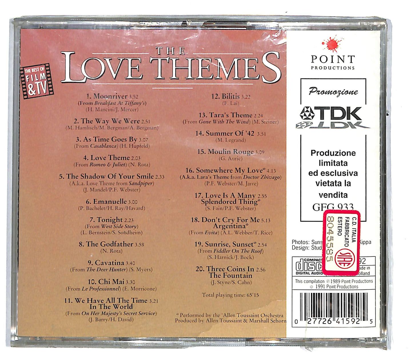 EBOND The London Studio Orchestra - The Love Themes CD CD104134