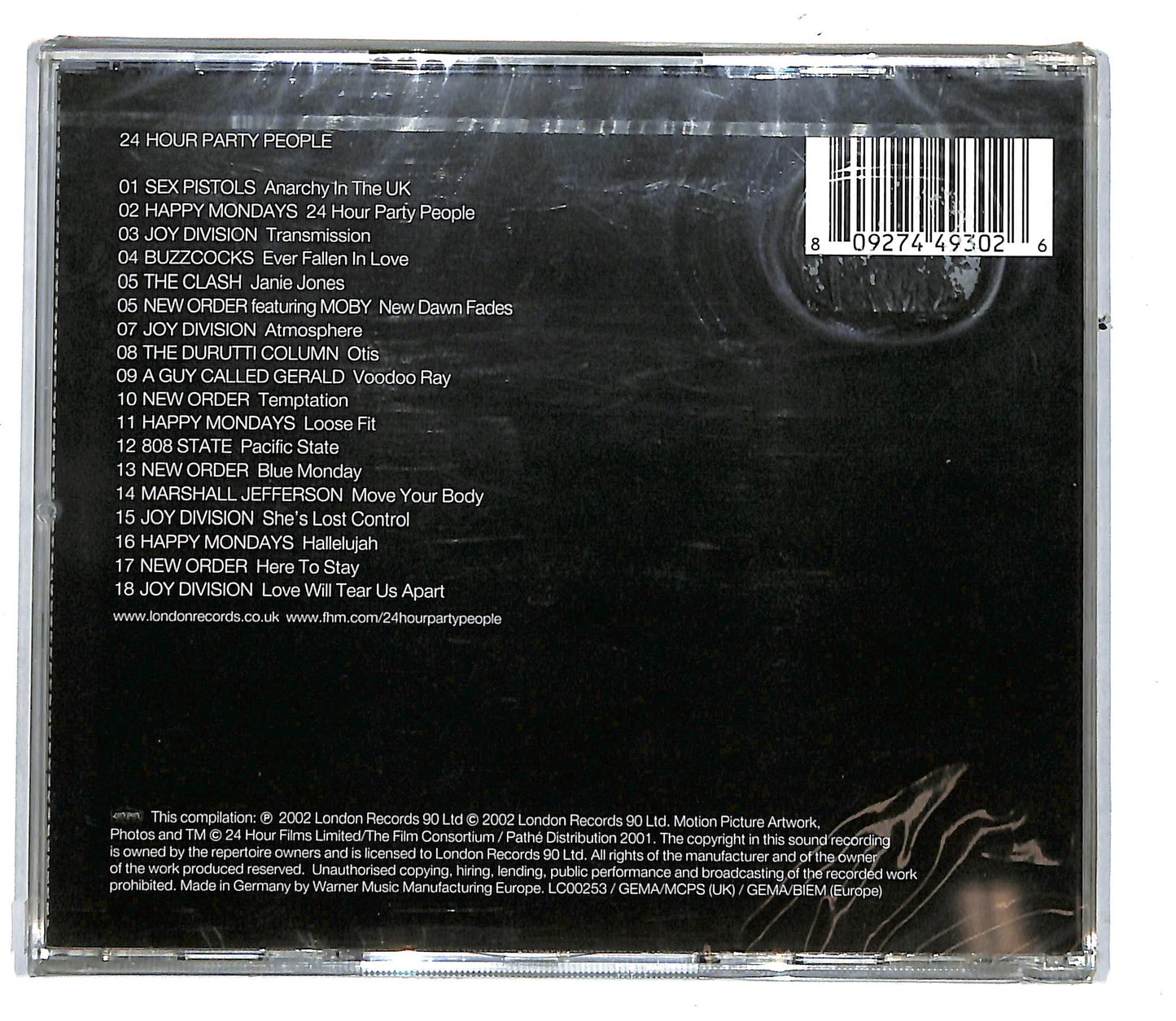EBOND Various - 24 Hour Party People CD CD104161