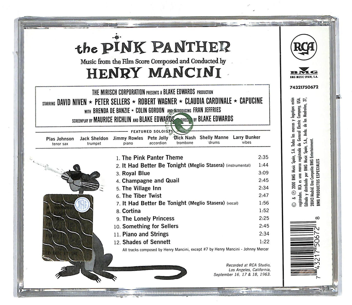 EBOND Henry Mancini - The Pink Panther CD CD104216