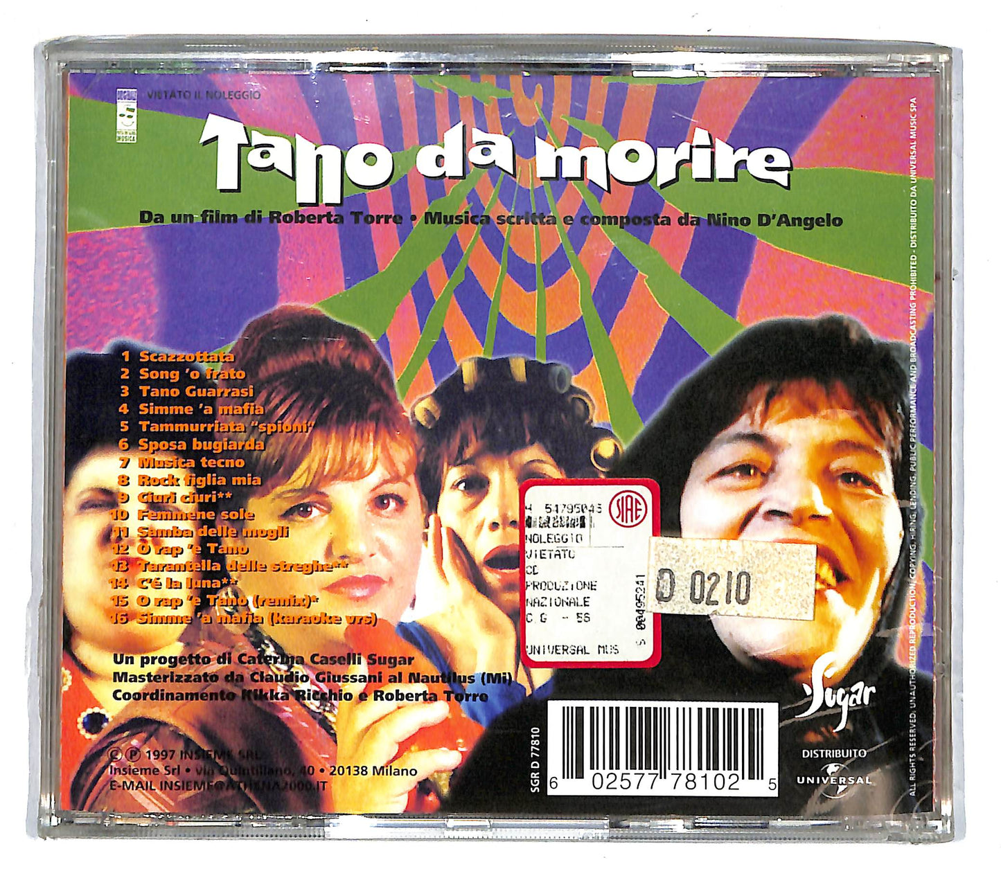 EBOND Nino D'Angelo - Tano Da Morire CD CD104232