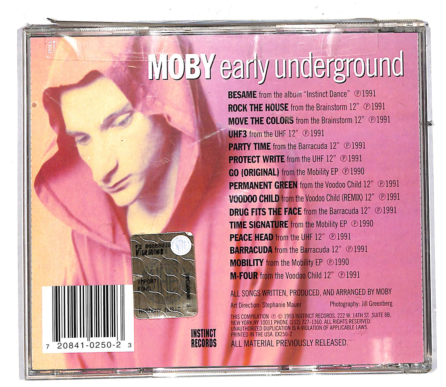 EBOND Moby - Early Underground CD CD104315