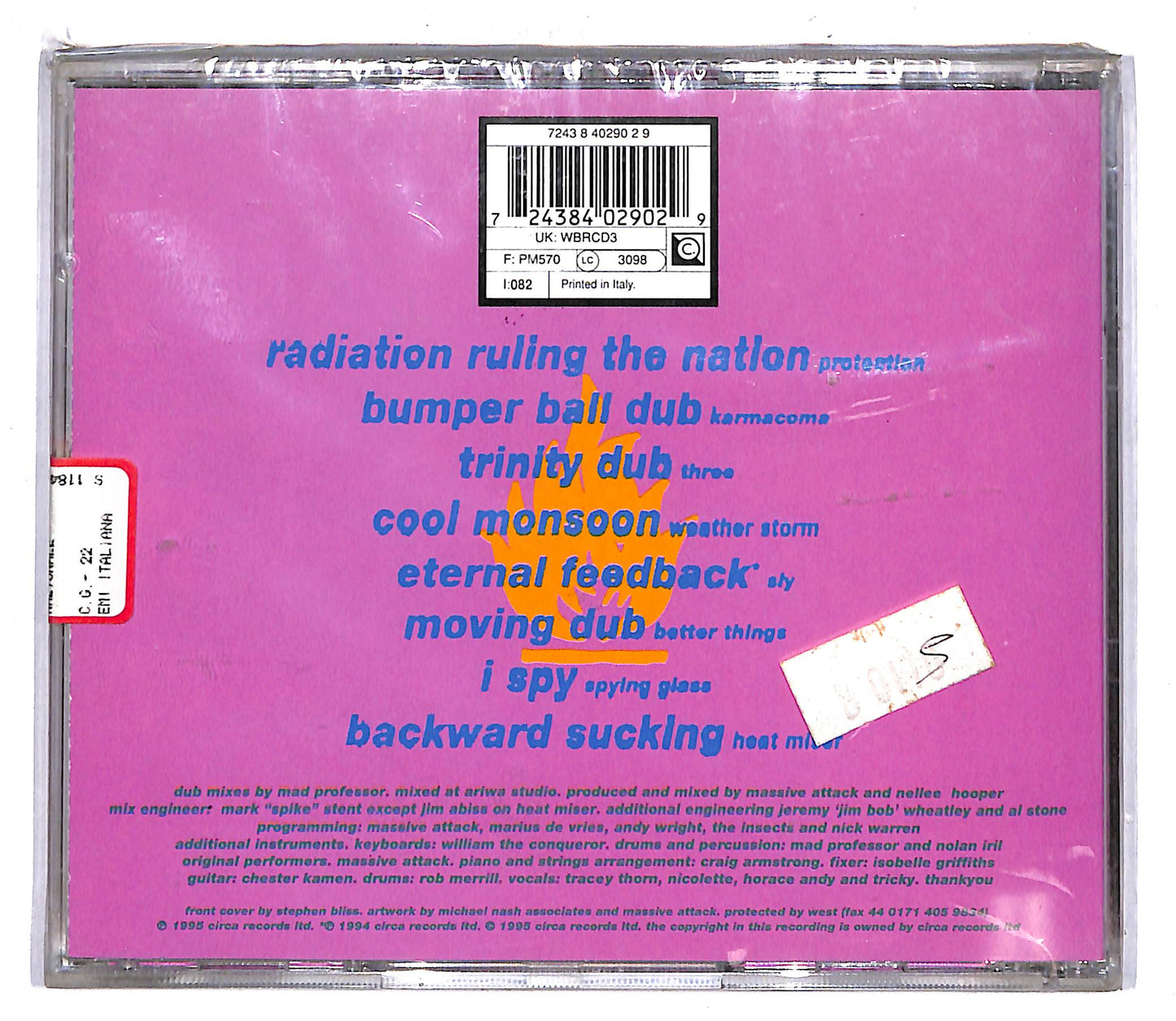 EBOND Massive Attack V Mad Professor - No Protection CD CD104321