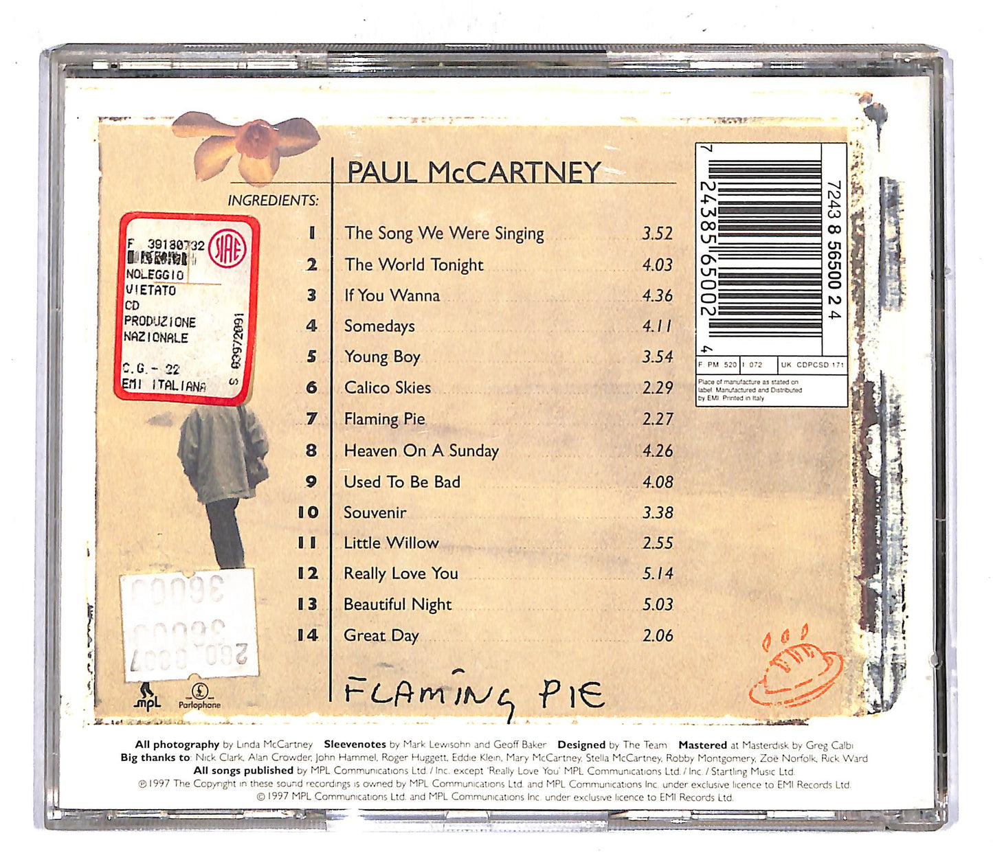 EBOND Paul McCartney - Flaming Pie CD CD104325