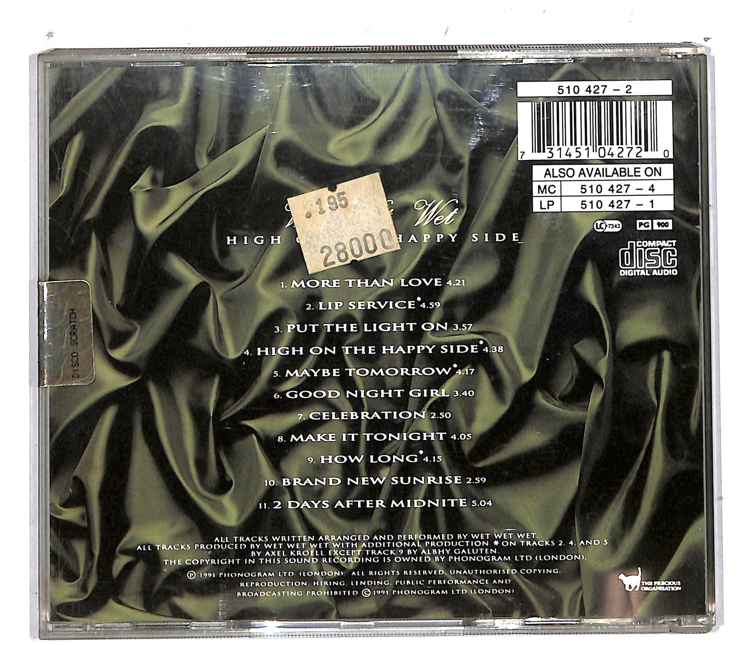 EBOND Wet Wet Wet - High On The Happy Side CD CD104508