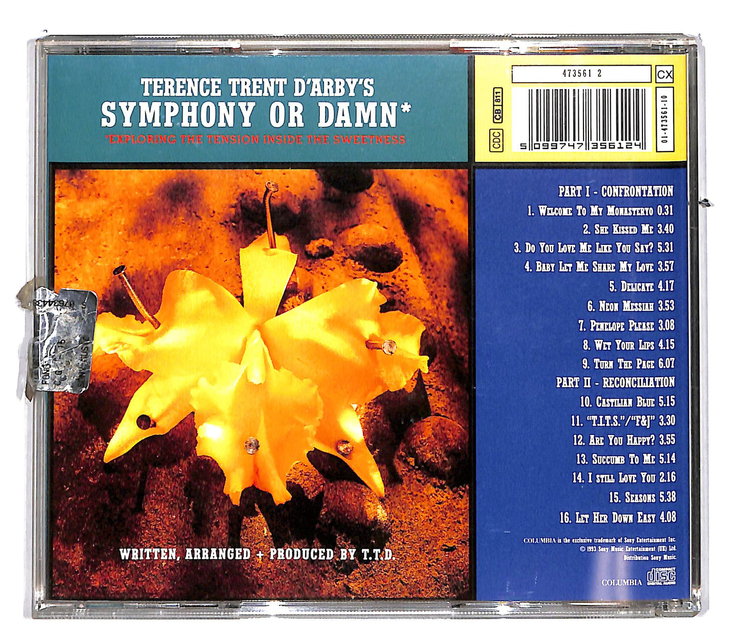 EBOND Terence Trent D'Arby - Terence Trent D'Arby's Symphony Or Damn CD CD104619