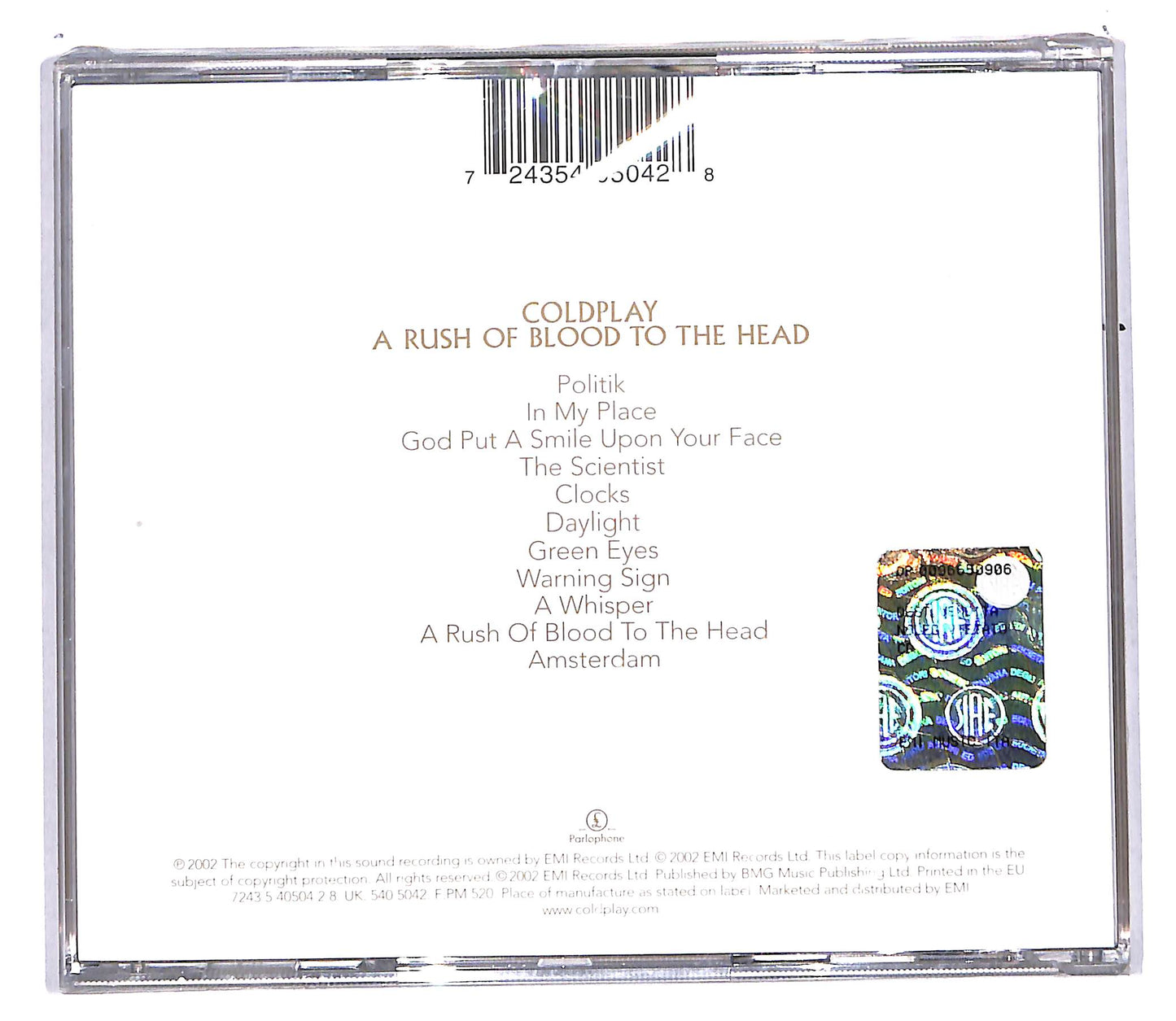 EBOND Coldplay - A Rush Of Blood To The Head CD CD104820