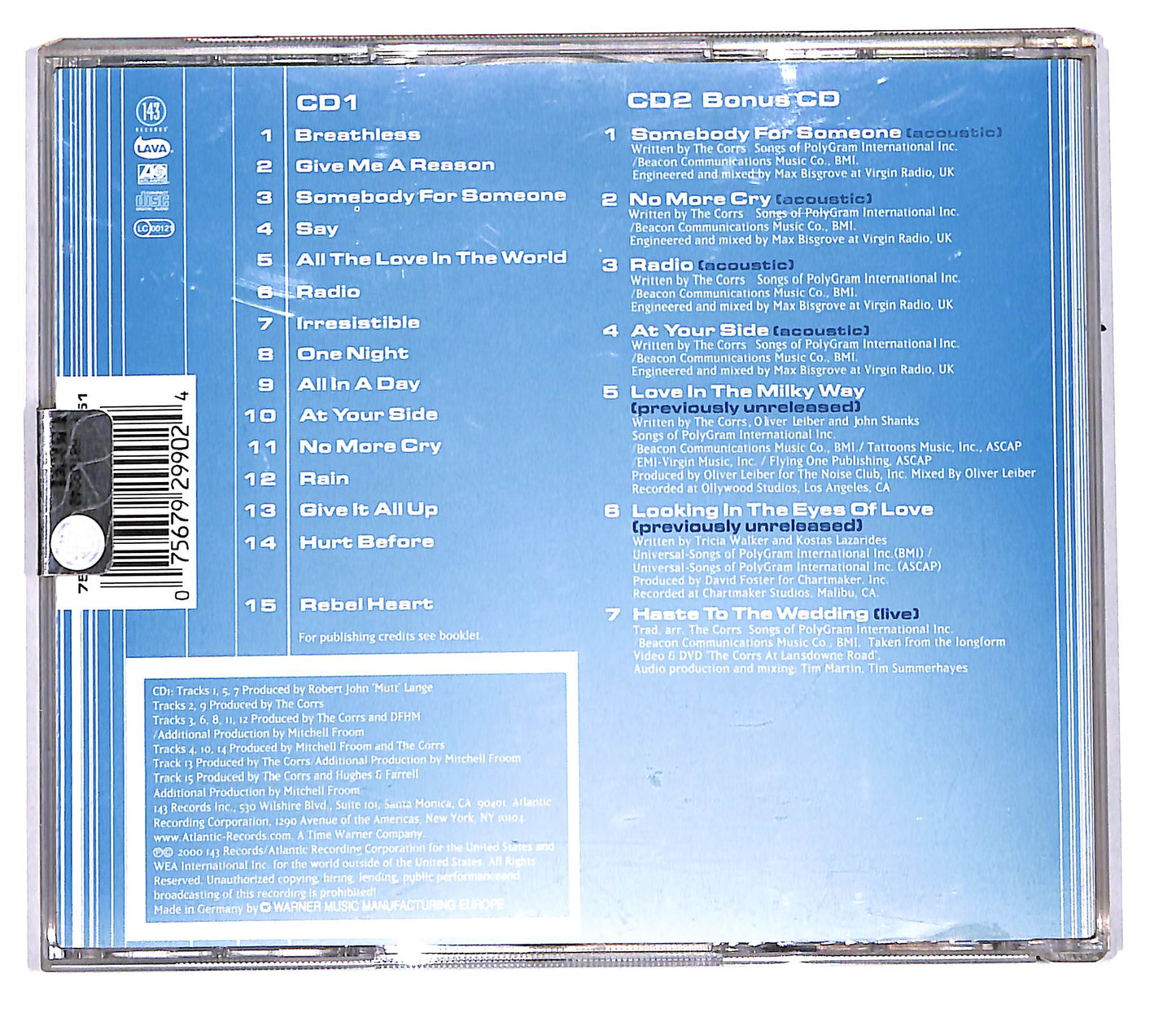 EBOND The Corrs - In Blue CD CD104847