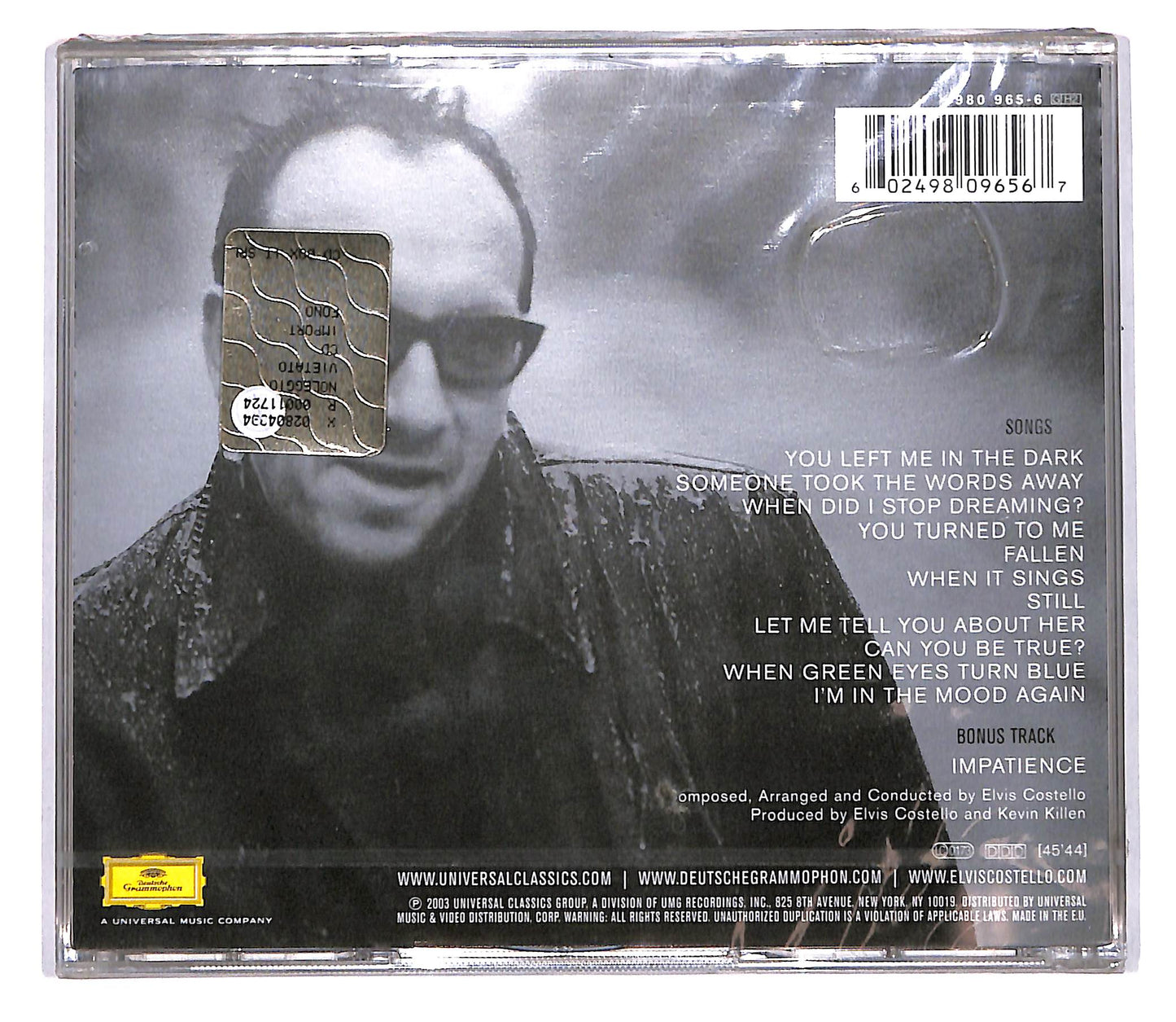EBOND Elvis Costello - North + DVD CD CD104850