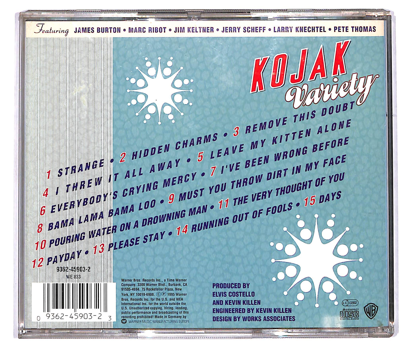 EBOND Elvis Costello - Elvis Costello's Kojak Variety CD CD104851