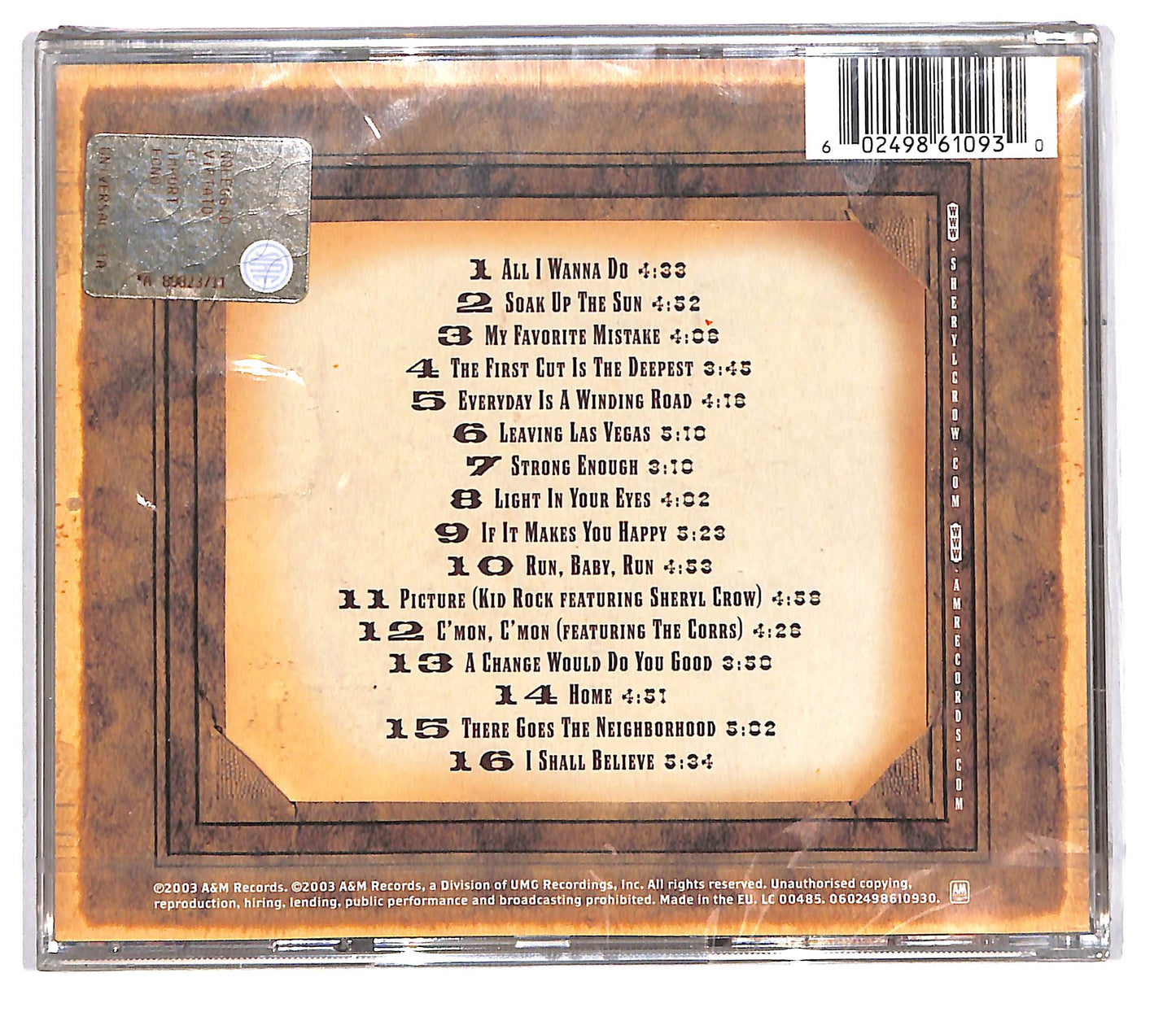 EBOND Sheryl Crow - The Very Best Of Sheryl Crow CD CD104923