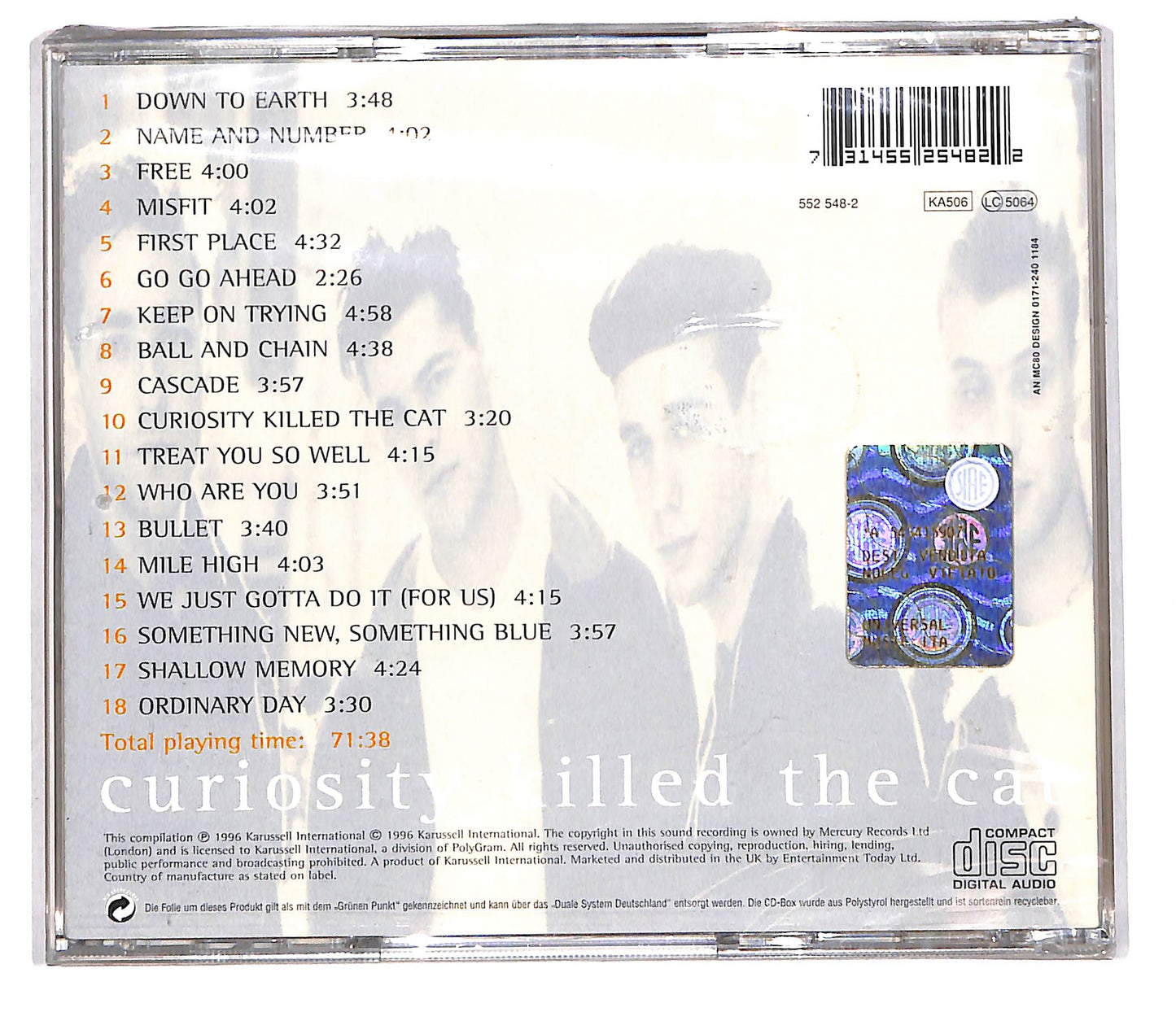 EBOND Curiosity Killed The Cat - The Very Best Of CD CD104932