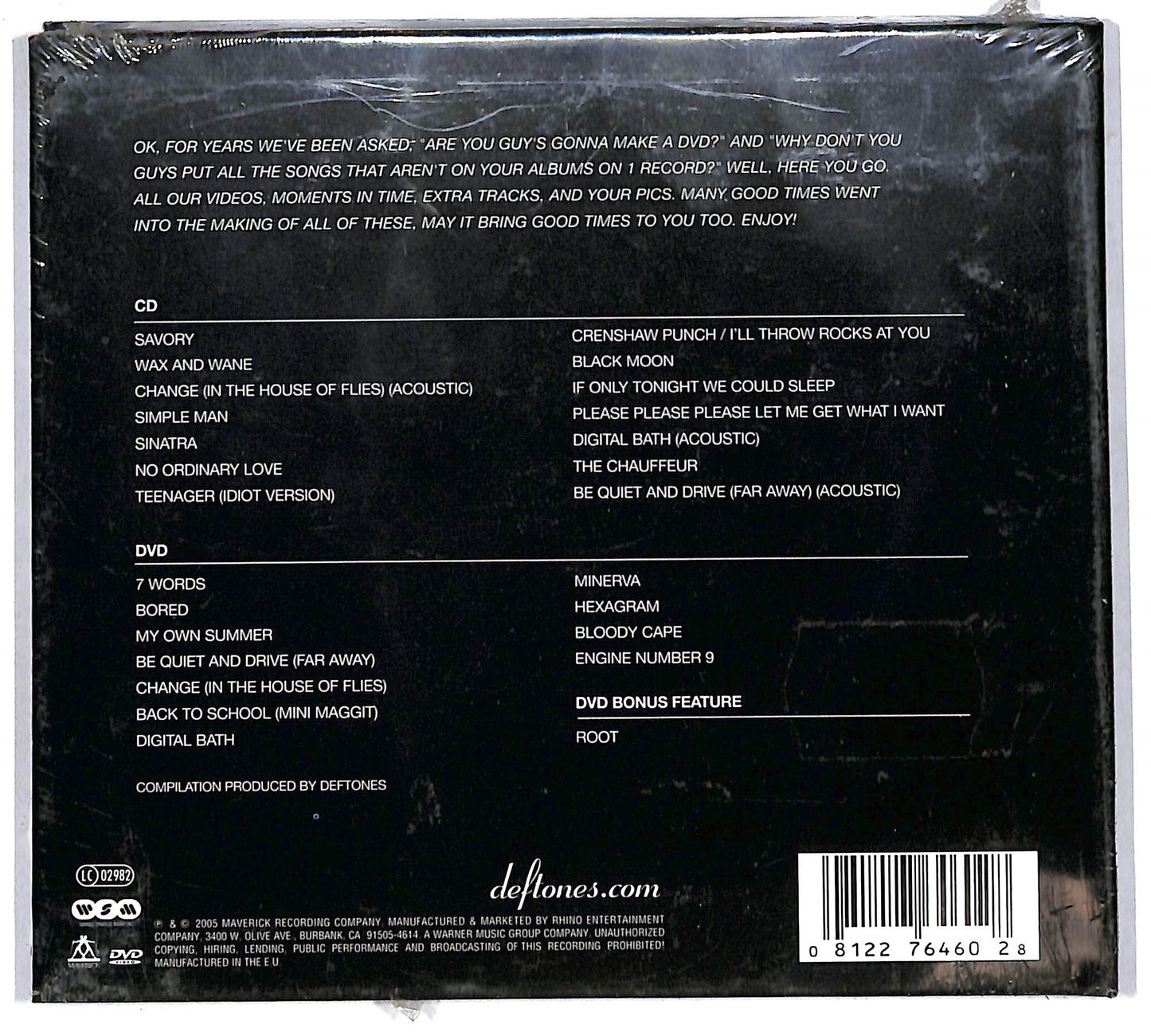 EBOND Deftones - B-Sides & Rarities + DVD CD CD104938