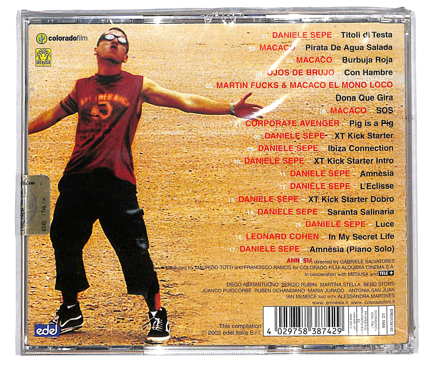 EBOND Daniele Sepe - Amnesia (Original Soundtrack) CD CD105014