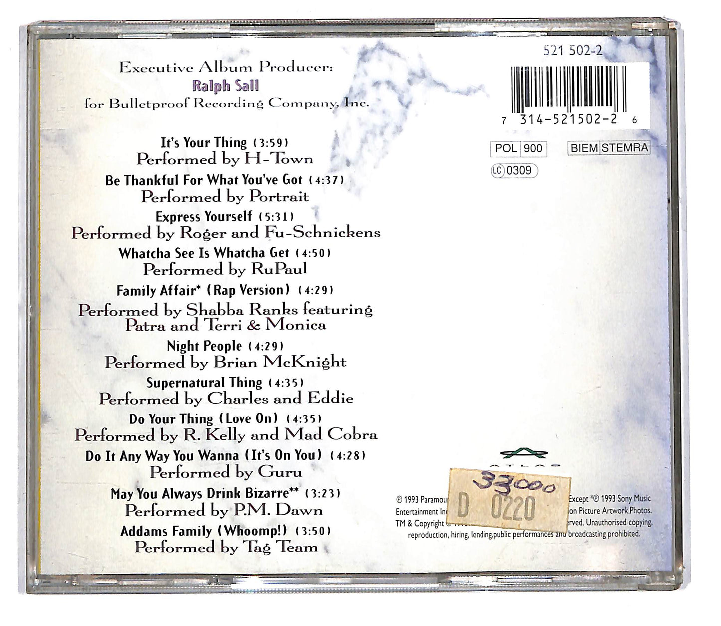 EBOND Various - Addams Family Values (Music From The Motion Picture) CD CD105027
