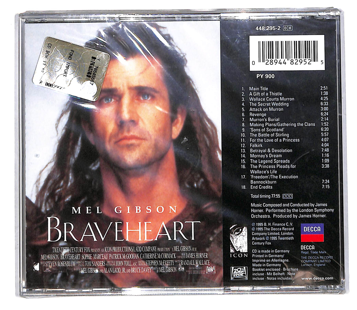 EBOND Braveheart - Original Motion Picture Soundtrack CD CD105032
