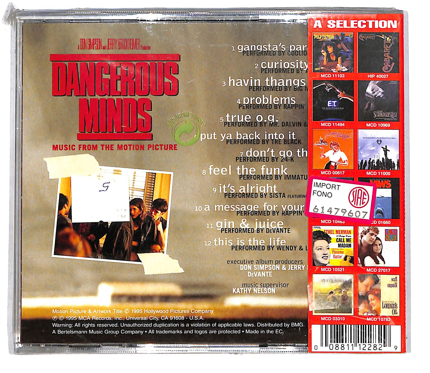 EBOND Various - Dangerous Minds (Music From The Motion Picture) CD CD105057