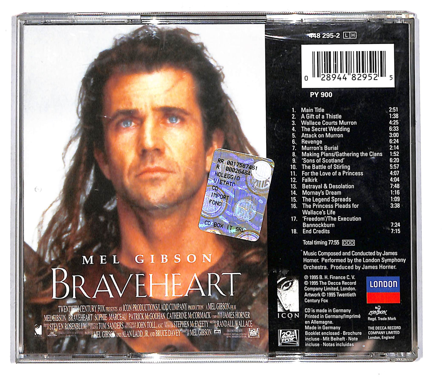 EBOND Braveheart - Original Motion Picture Soundtrack CD CD105102