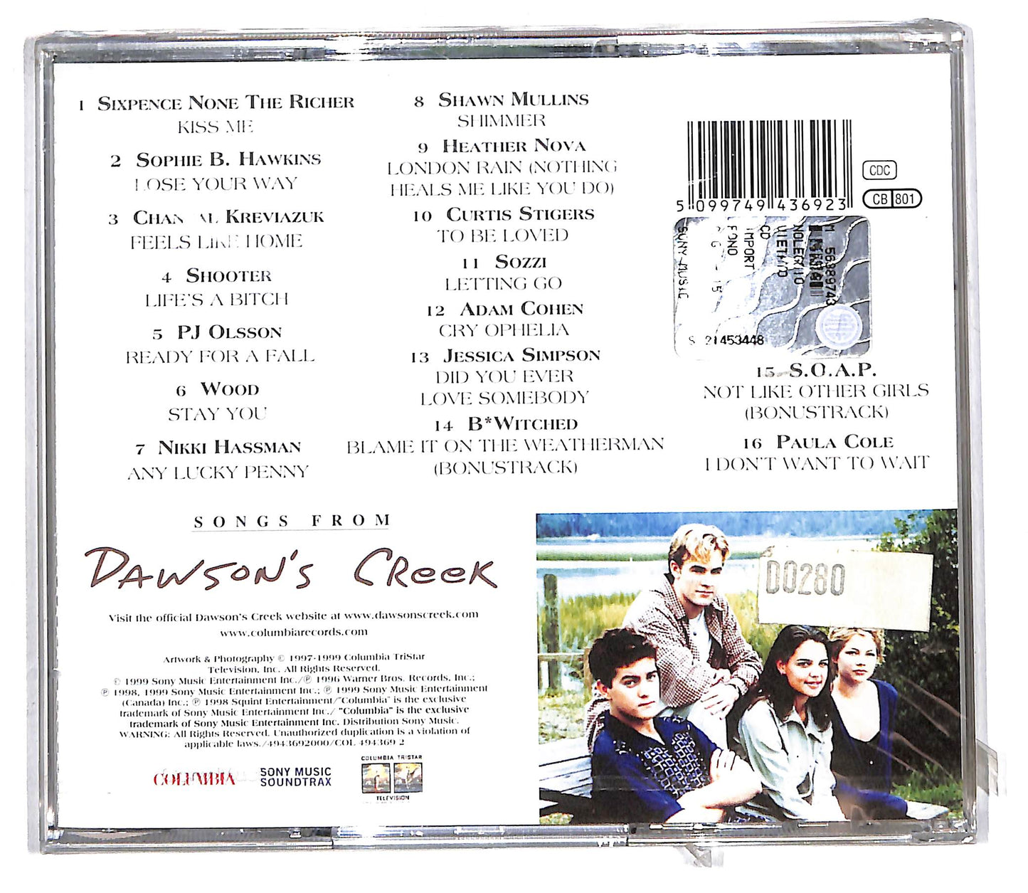 EBOND Various - Songs From Dawson's Creek CD CD105114