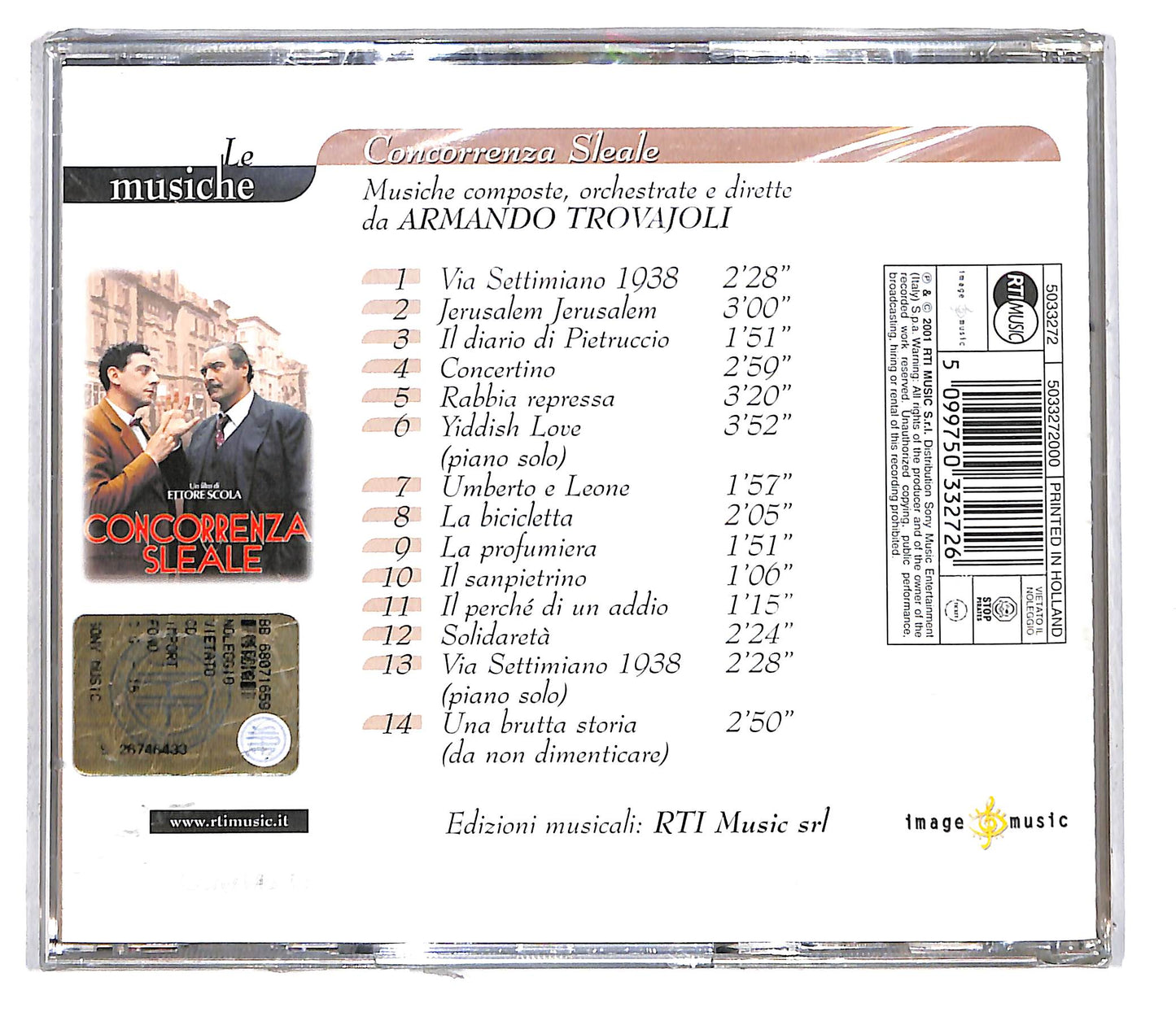 EBOND Armando Trovajoli - Concorrenza Sleale Colonna Sonora CD CD105117