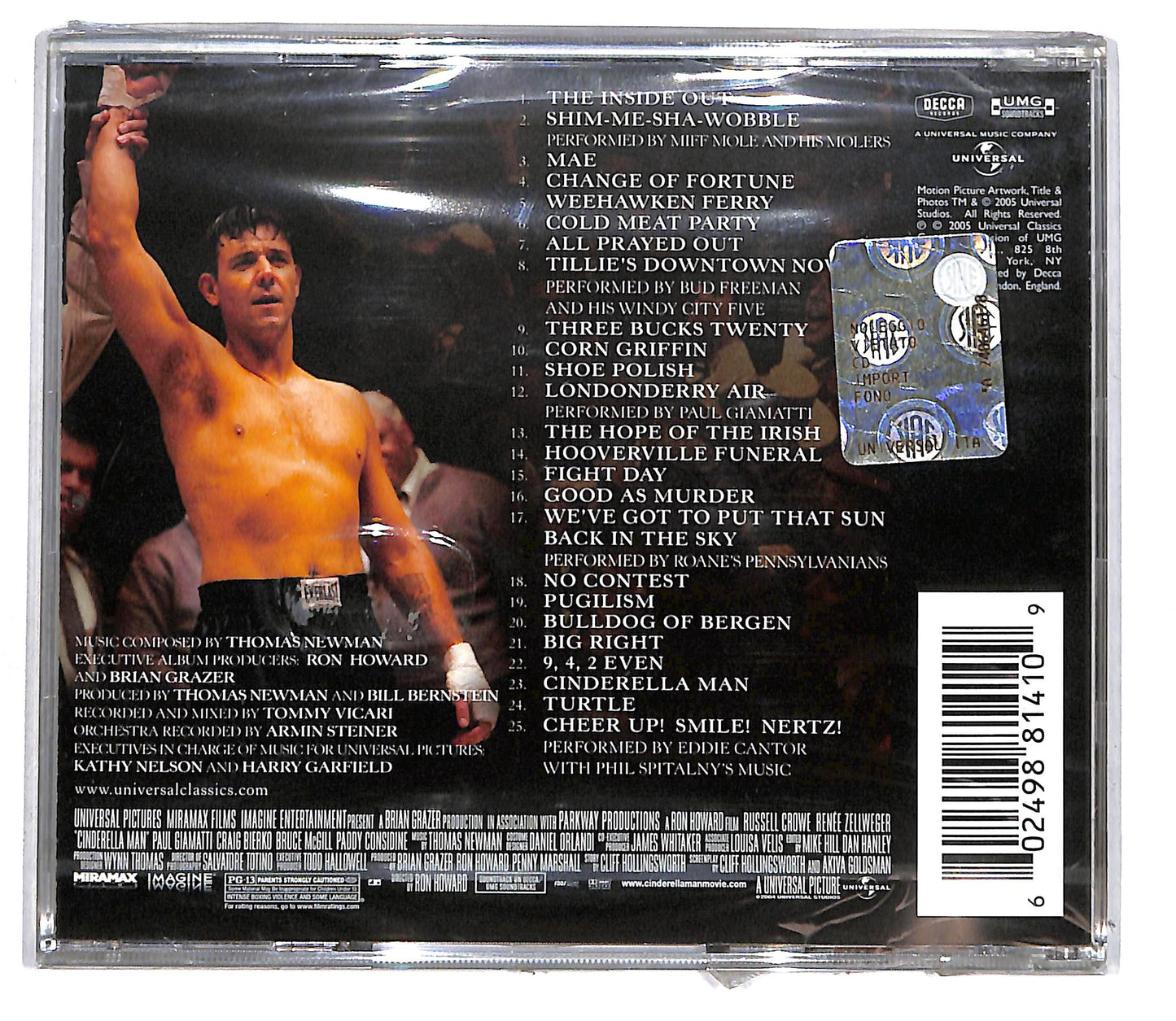 EBOND Thomas Newman - Cinderella Man Soundtrack CD CD105122
