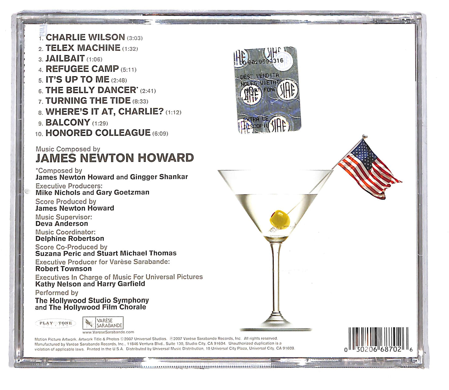 EBOND James Newton Howard - Charlie Wilson's War Soundtrack CD CD105125