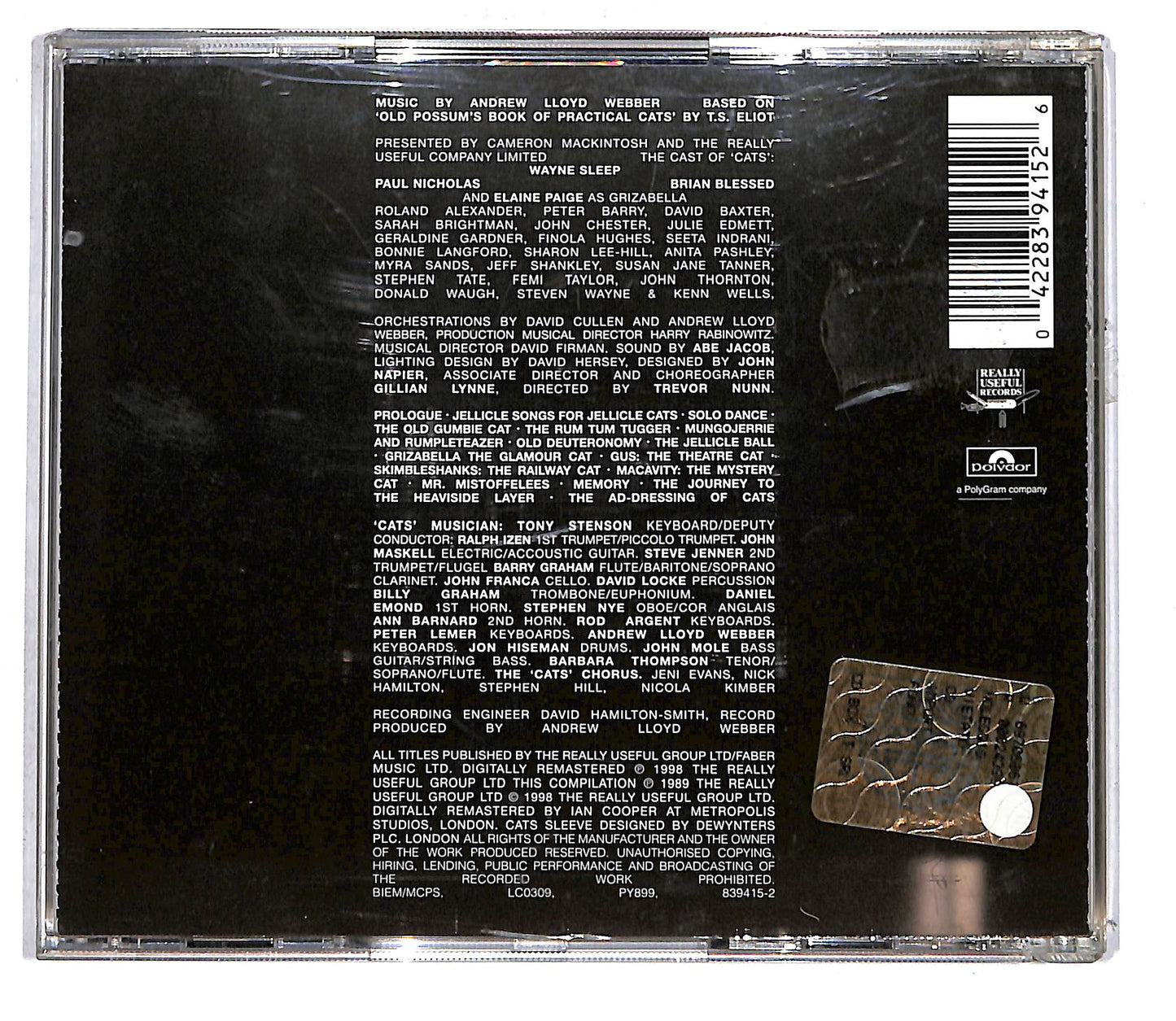 EBOND Andrew Lloyd Webber - Highlights From Cats CD CD105131