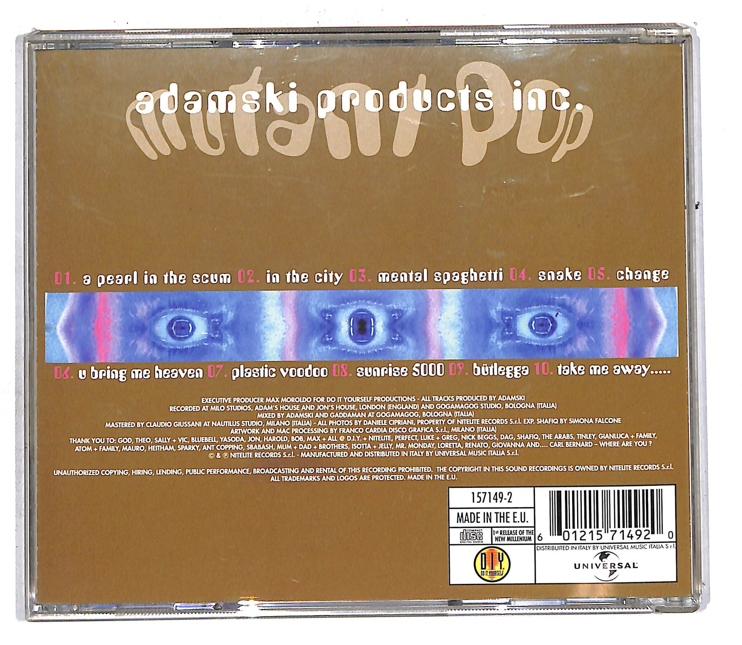 EBOND Adamski Products Inc. - Mutant Pop CD CD105158