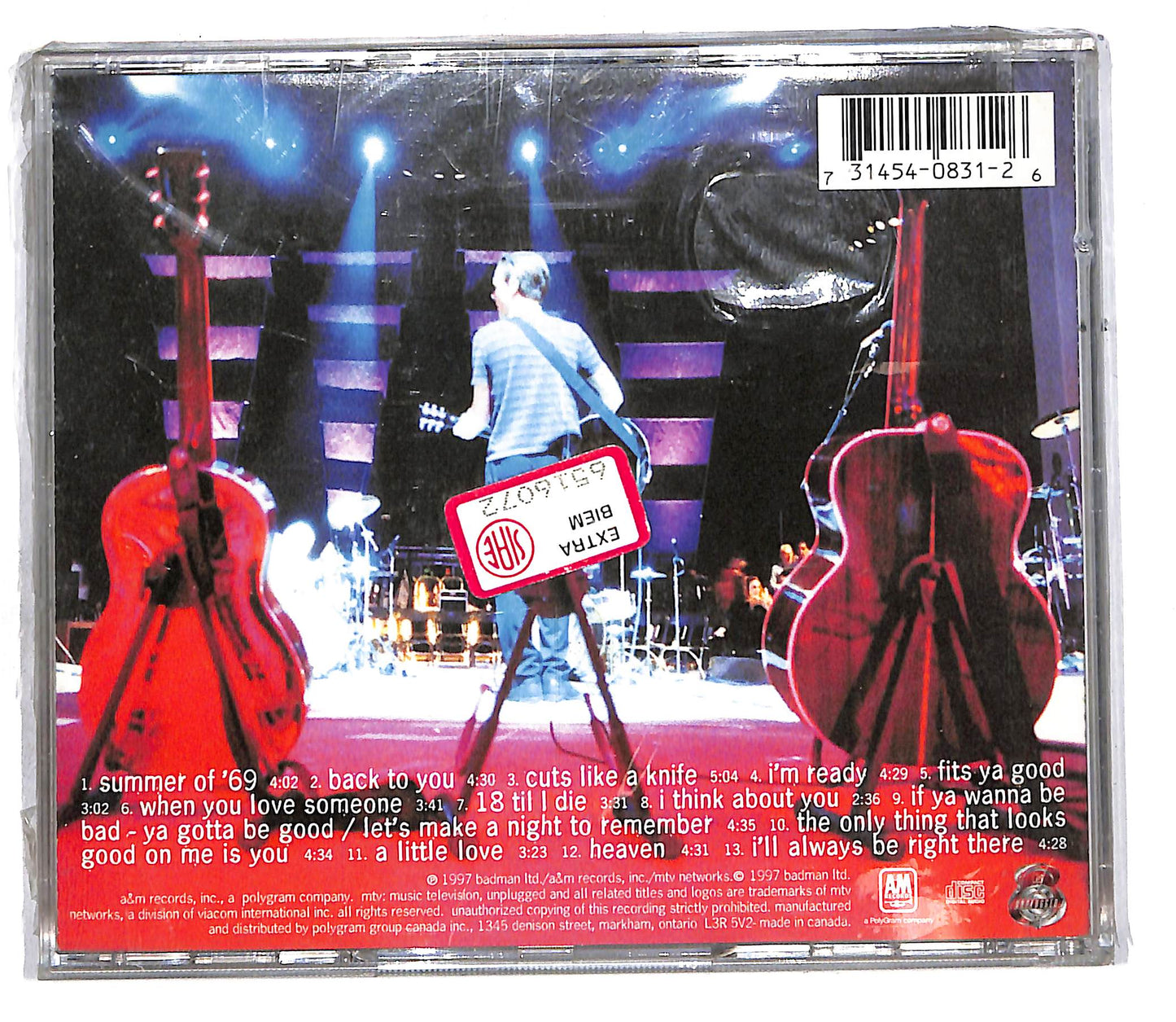 EBOND Bryan Adams - Unplugged CD CD105159