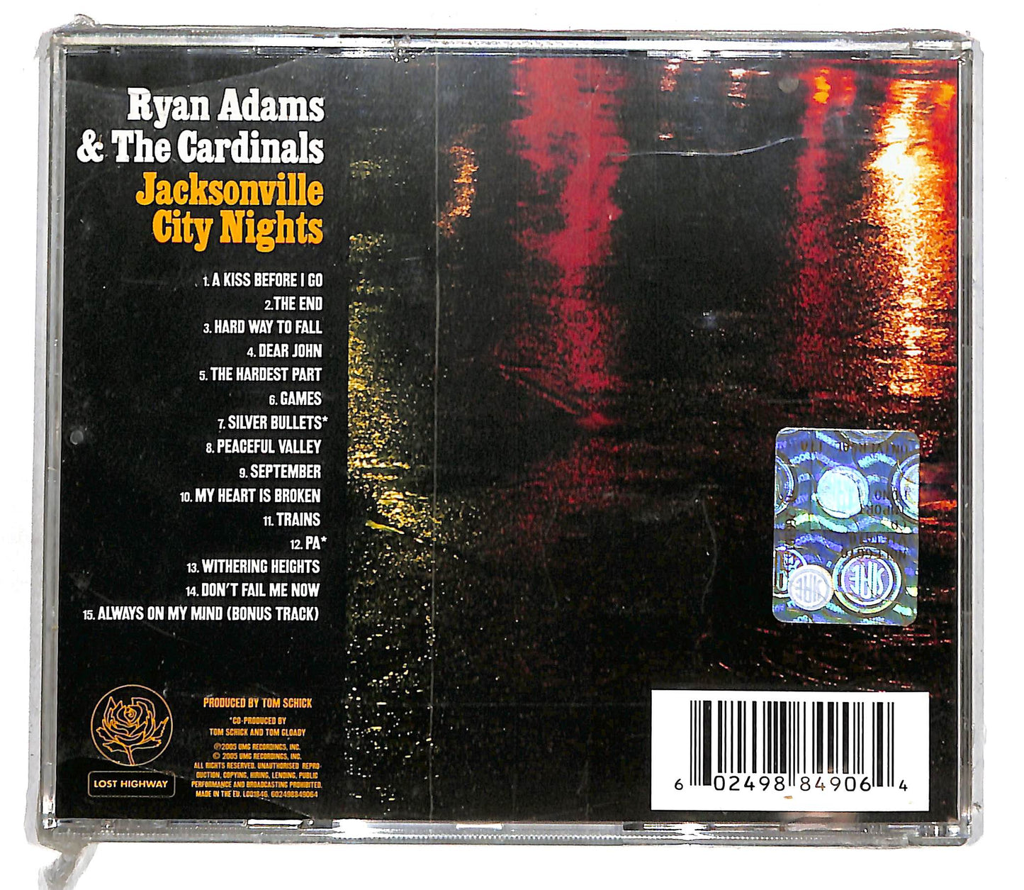 EBOND Ryan Adams & The Cardinals - Jacksonville City Nights CD CD105201