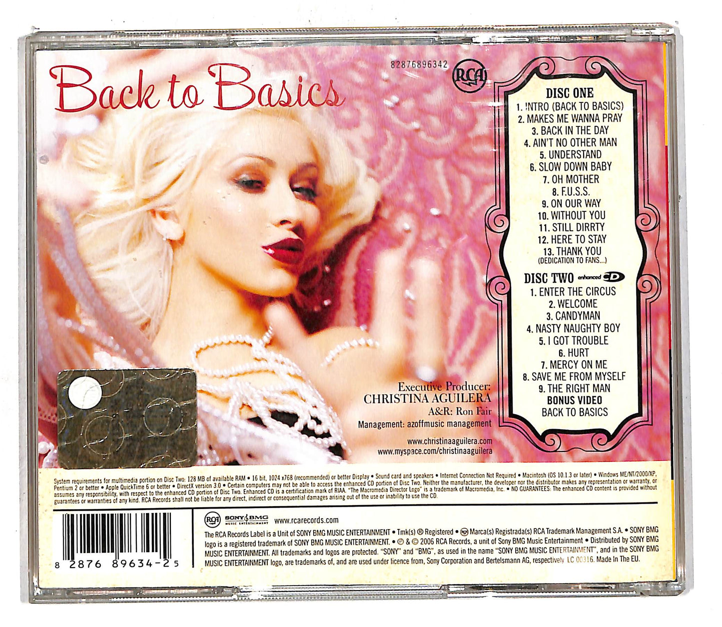 EBOND Christina Aguilera - Back To Basics CD CD105213