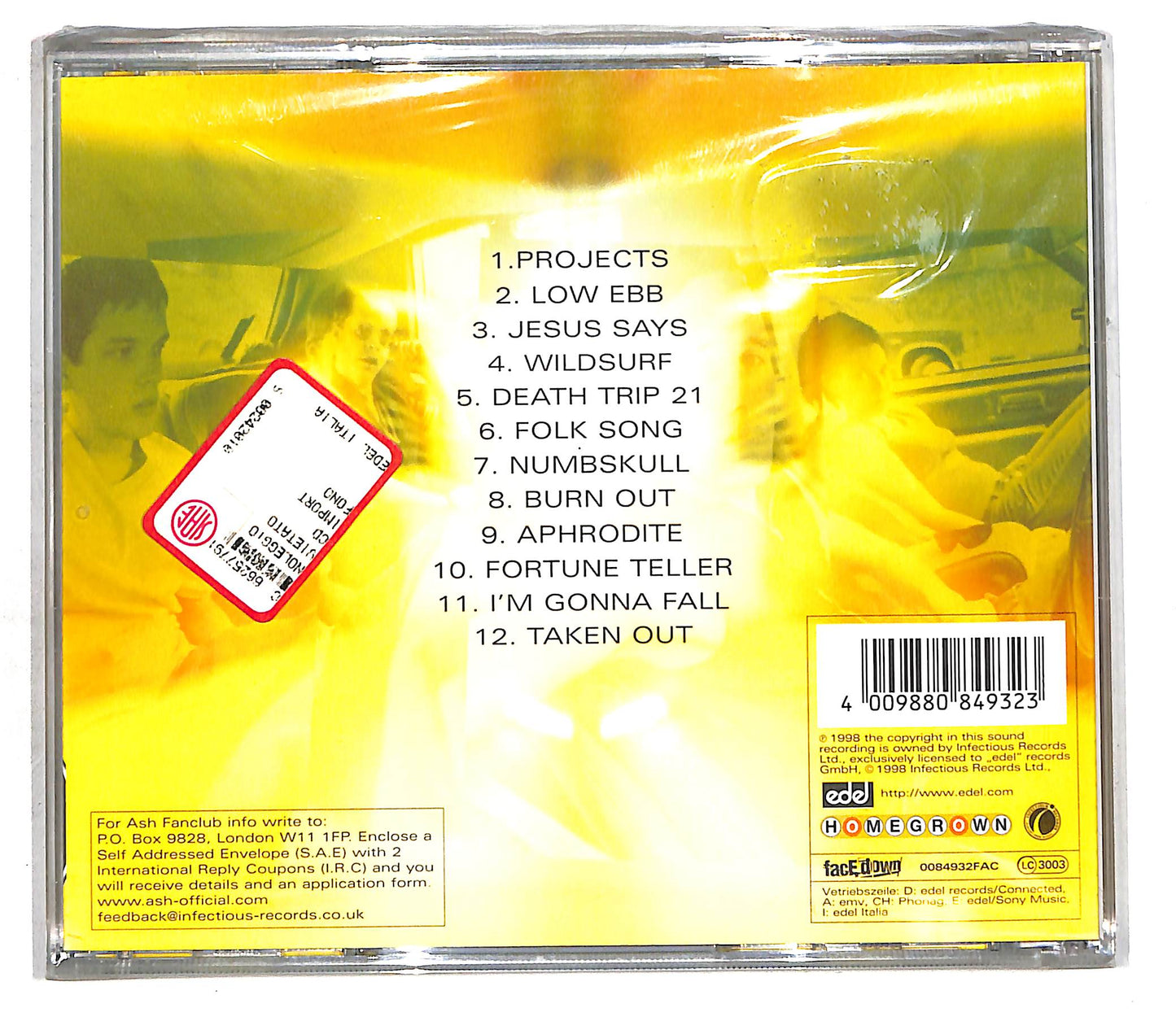 EBOND Ash - Nu-Clear Sounds CD CD105246