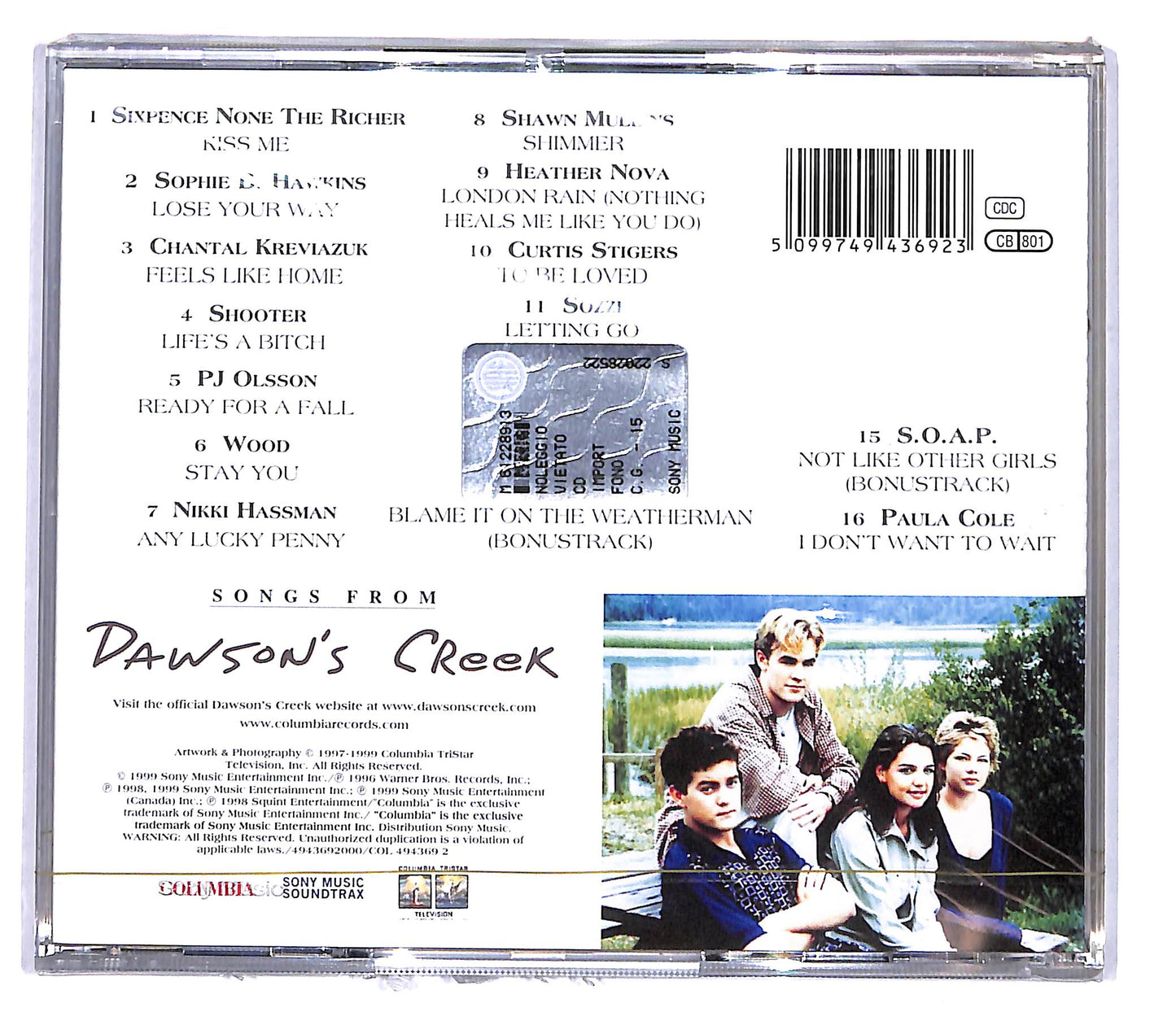 EBOND Various - Songs From Dawson's Creek CD CD105316