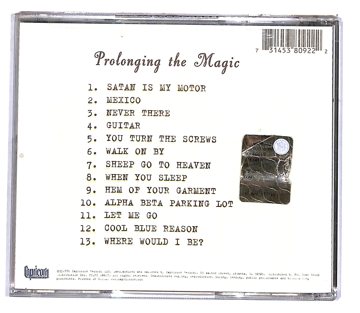 EBOND Cake - Prolonging The Magic CD CD105402