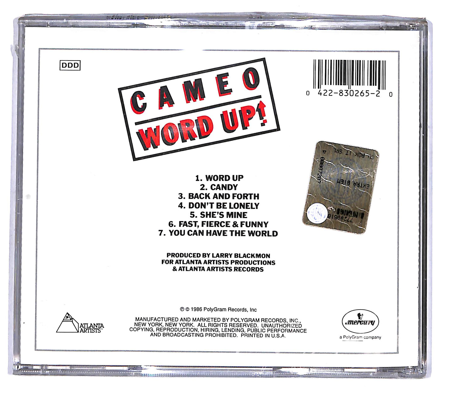 EBOND Cameo - Word Up! CD CD105409
