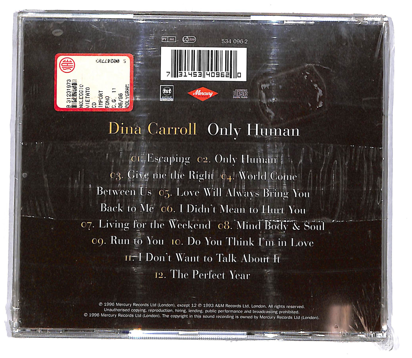 EBOND Dina Carroll - Only Human CD CD105505