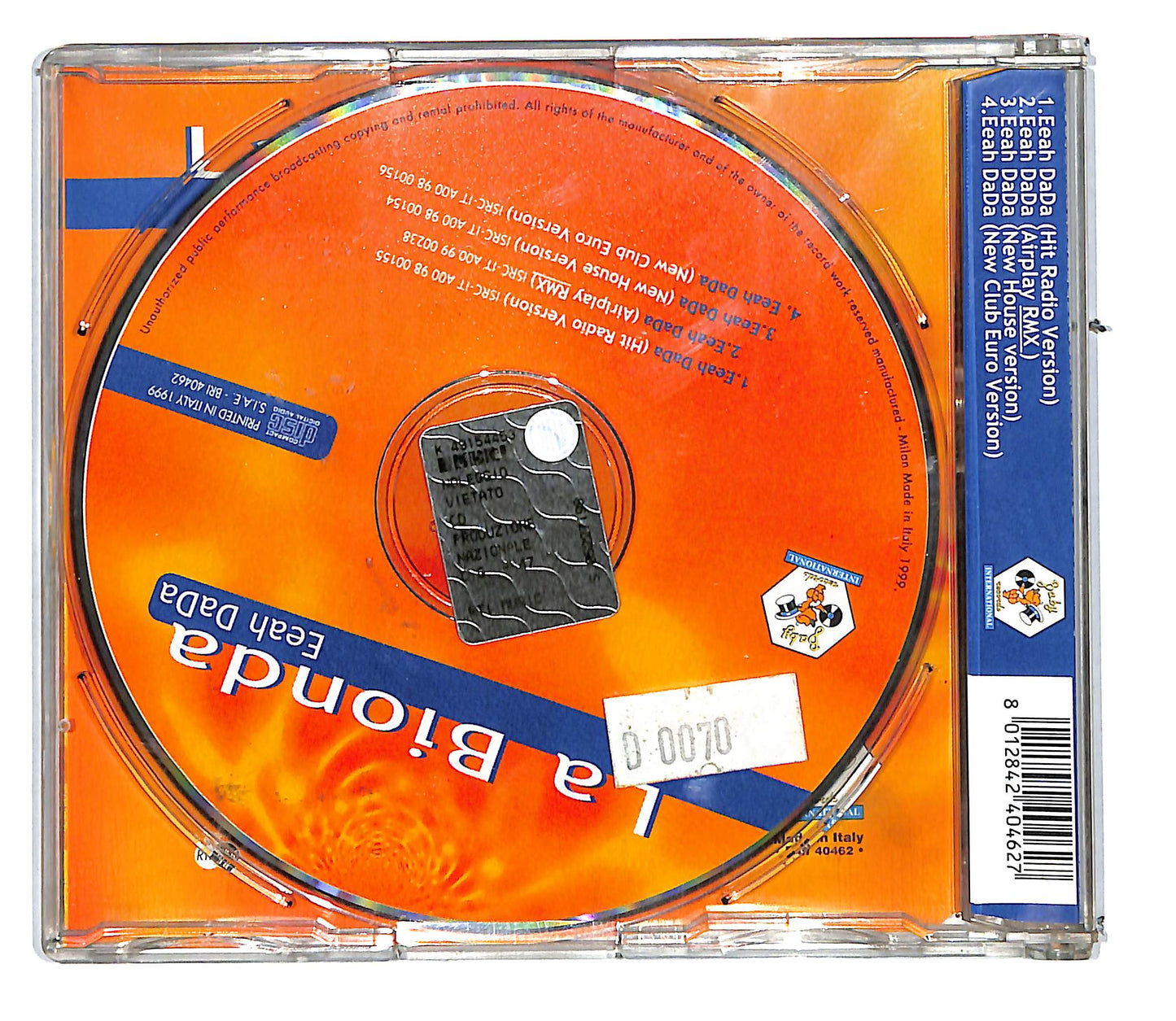 EBOND La Bionda - Eeah Dada CD CD105525