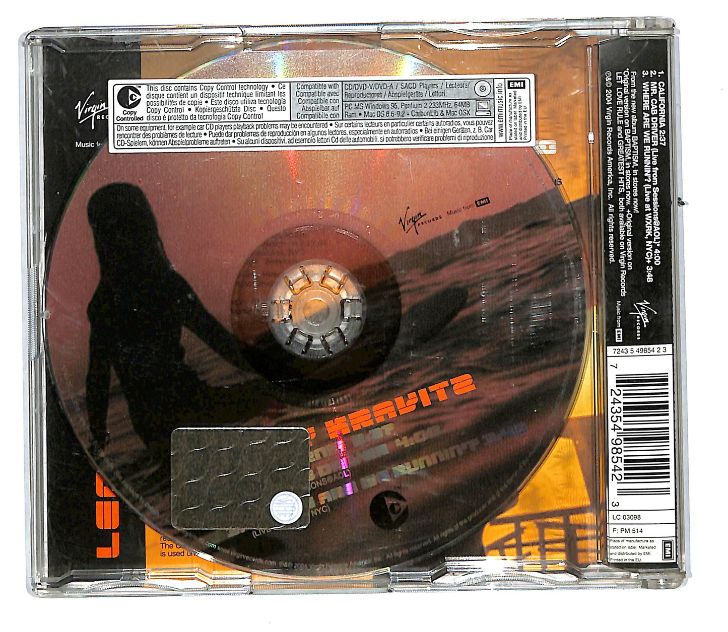 EBOND Lenny Kravitz - California CD CD105530