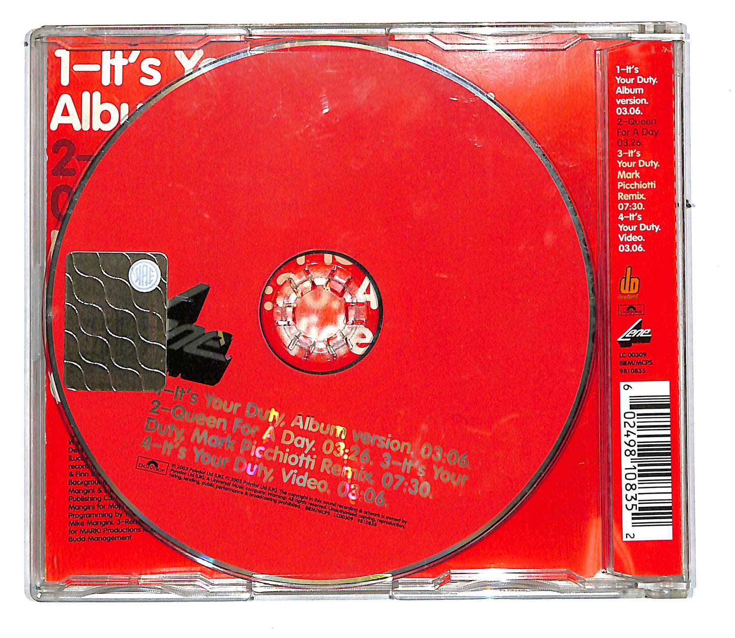 EBOND Lene - It's Your Duty CD CD105535