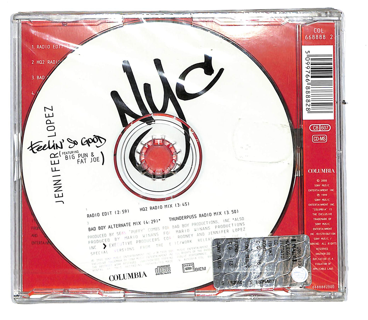 EBOND Jennifer Lopez Featuring Big Pun & Fat Joe - Feelin' So Good CD CD105546