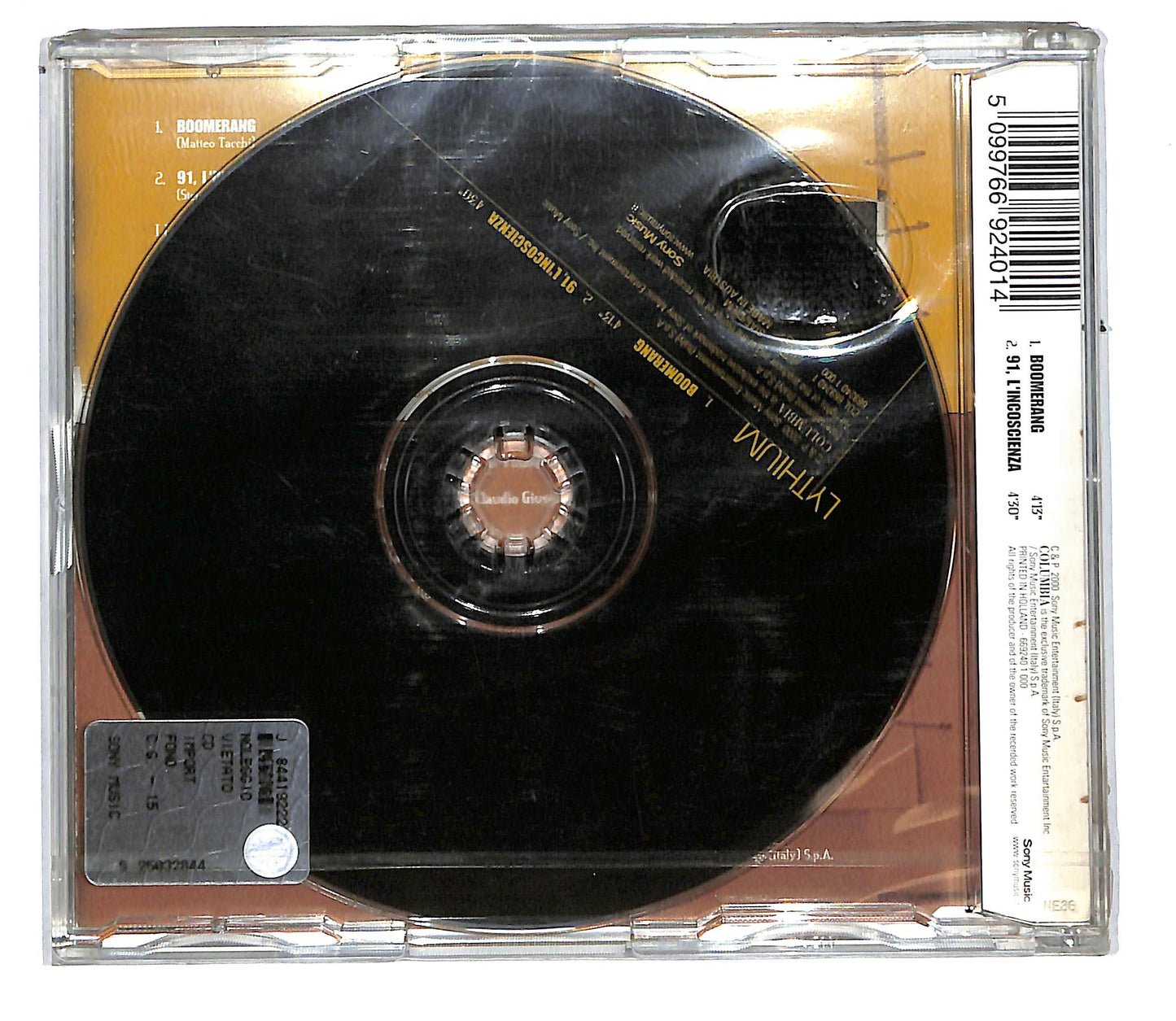 EBOND Lythium - Boomerang CD CD105548