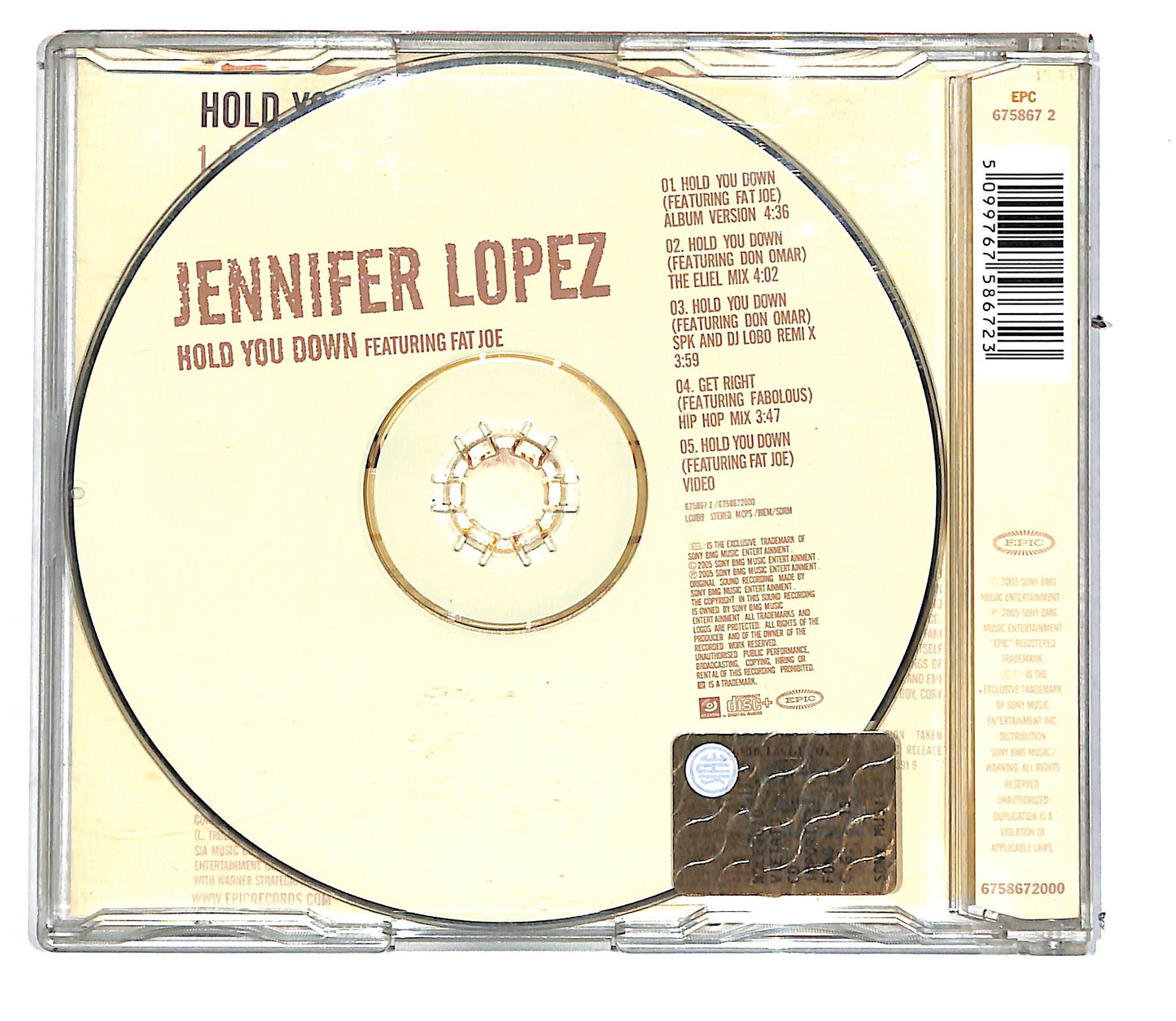 EBOND Jennifer Lopez Featuring Fat Joe - Hold You Down CD CD105550