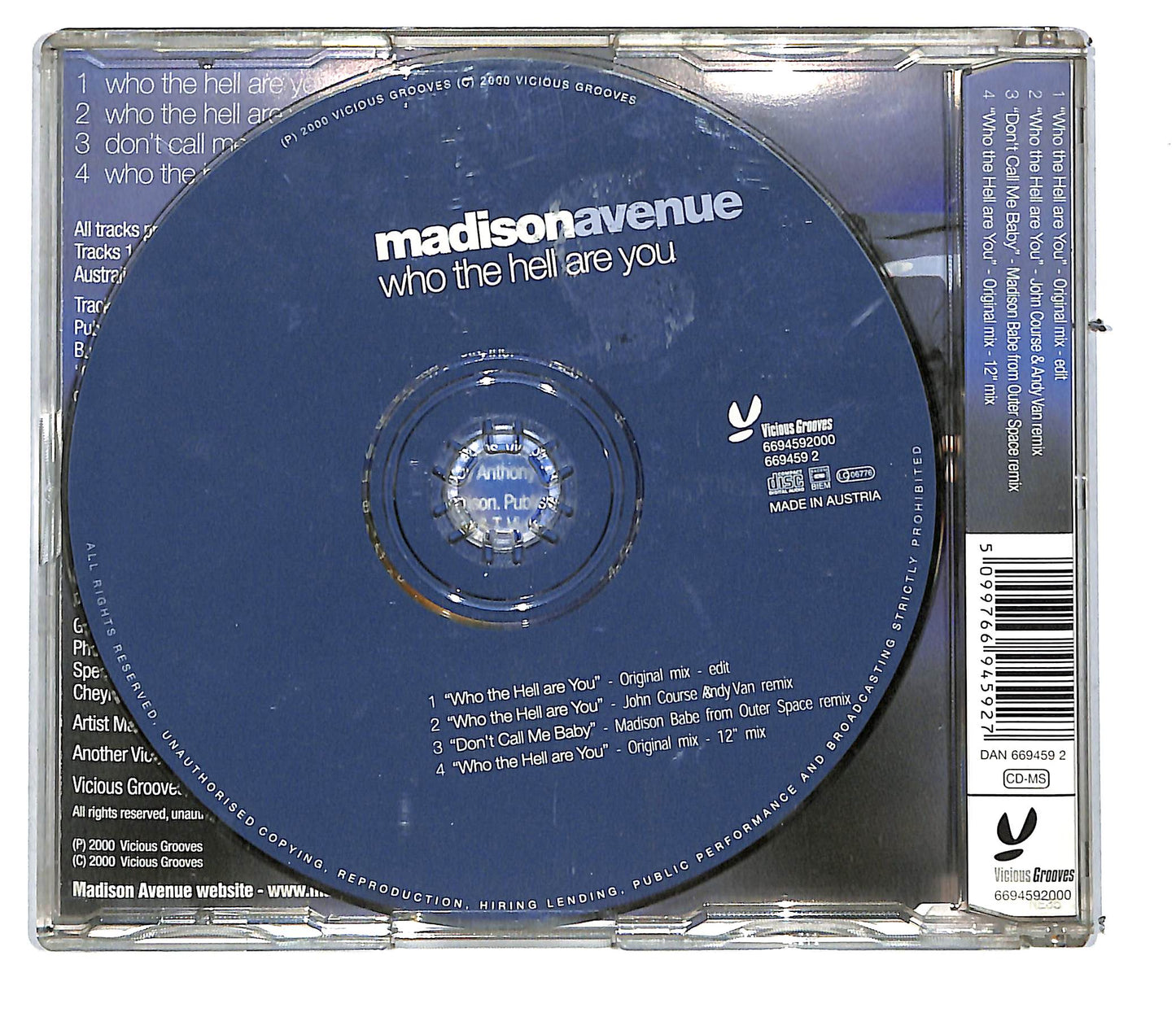 EBOND Madison Avenue - Who The Hell Are You CD CD105555