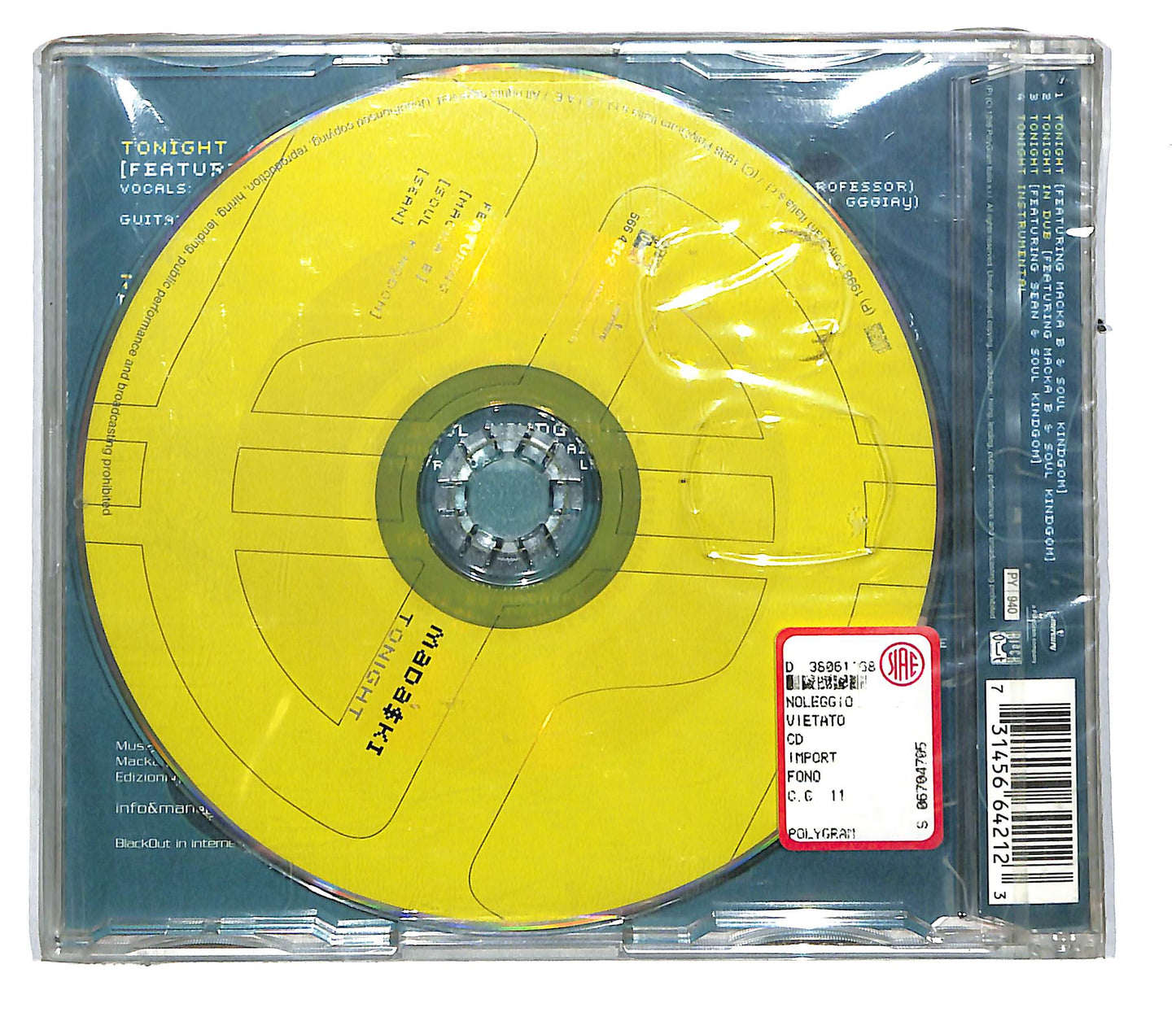 EBOND Madaski - Tonight CD CD105556